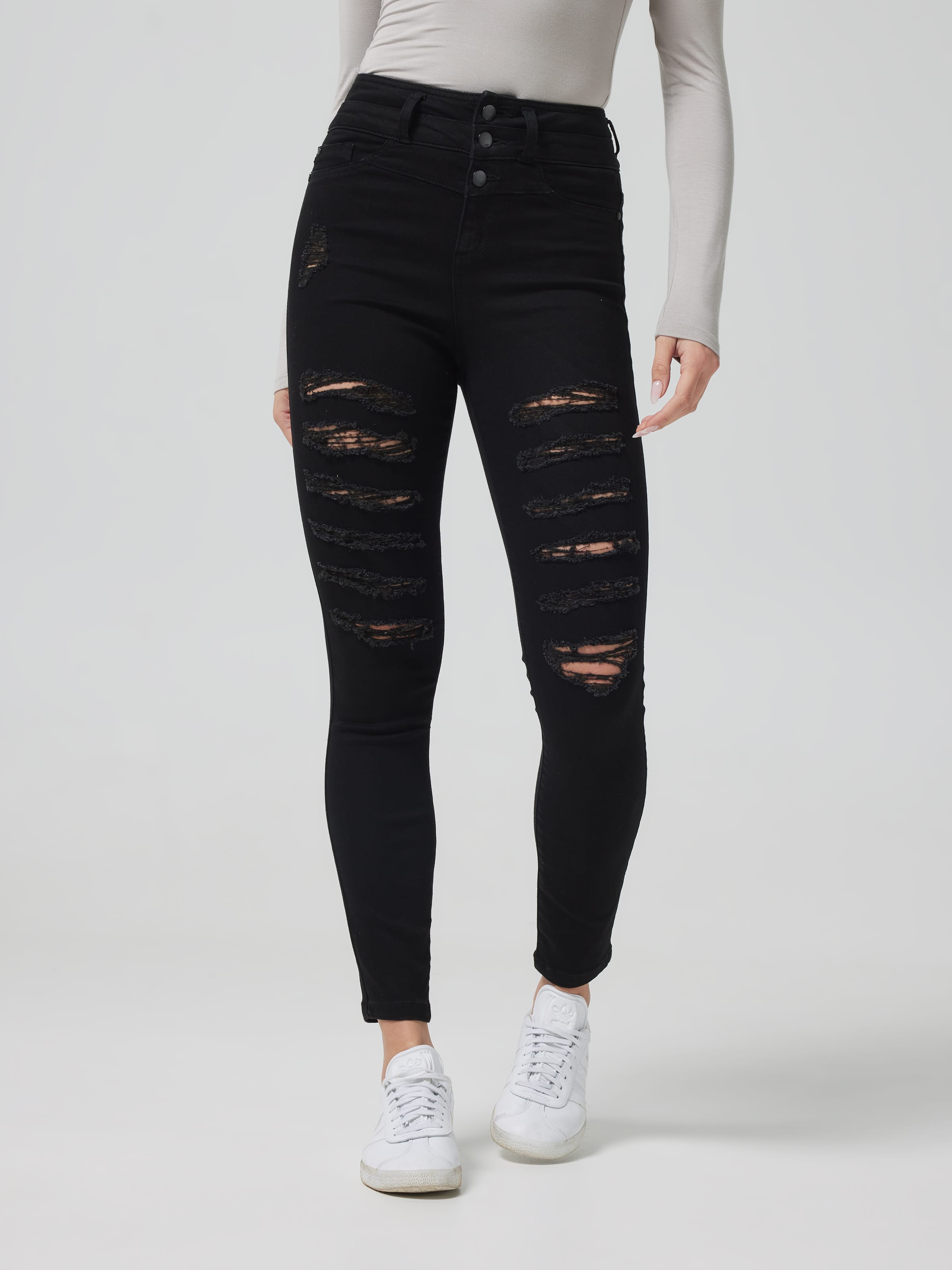 Mia High Rise Skinny Ripped Jean Jay Jays Online