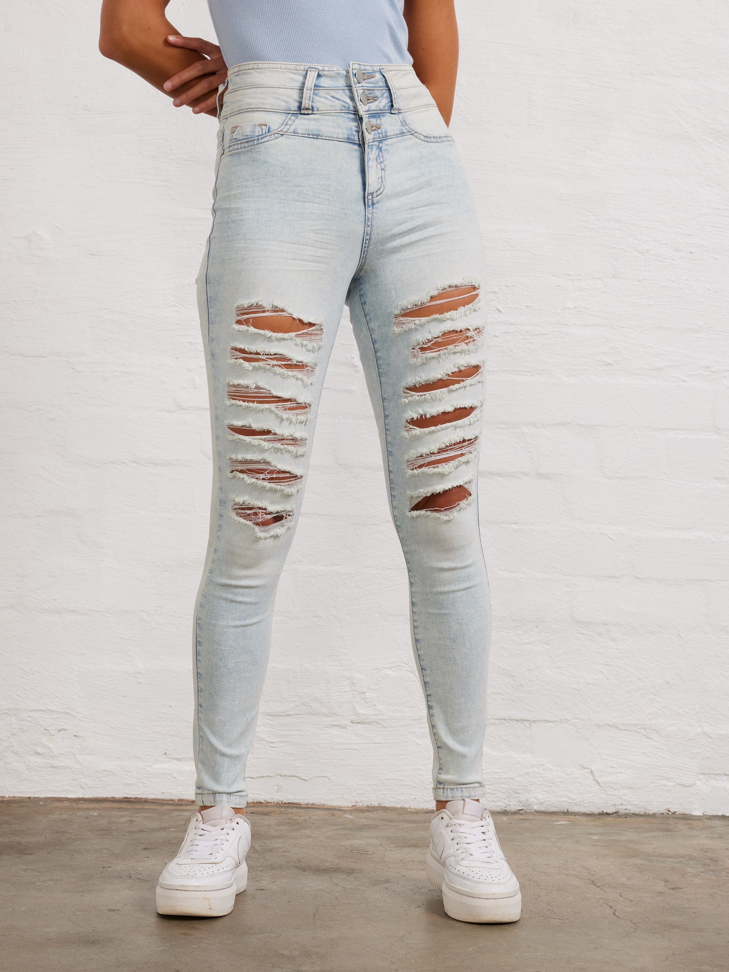 Mia High Rise Skinny Ripped Jean Jay Jays Online