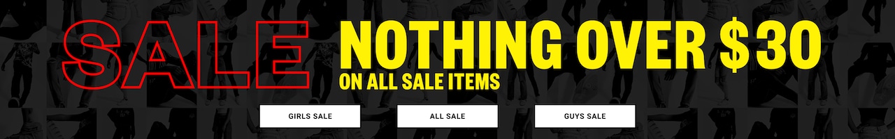 Sale. Nothing Over $30. On All Sale Items