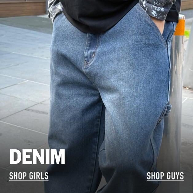Denim. Shop Girls. Shop Guys.