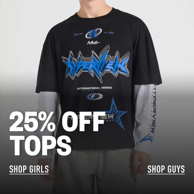 25% Off Tops. Shop Now.