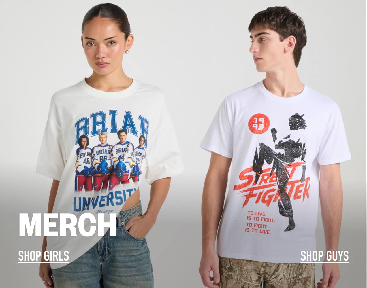 Merch. Shop Girls. Shop Guys