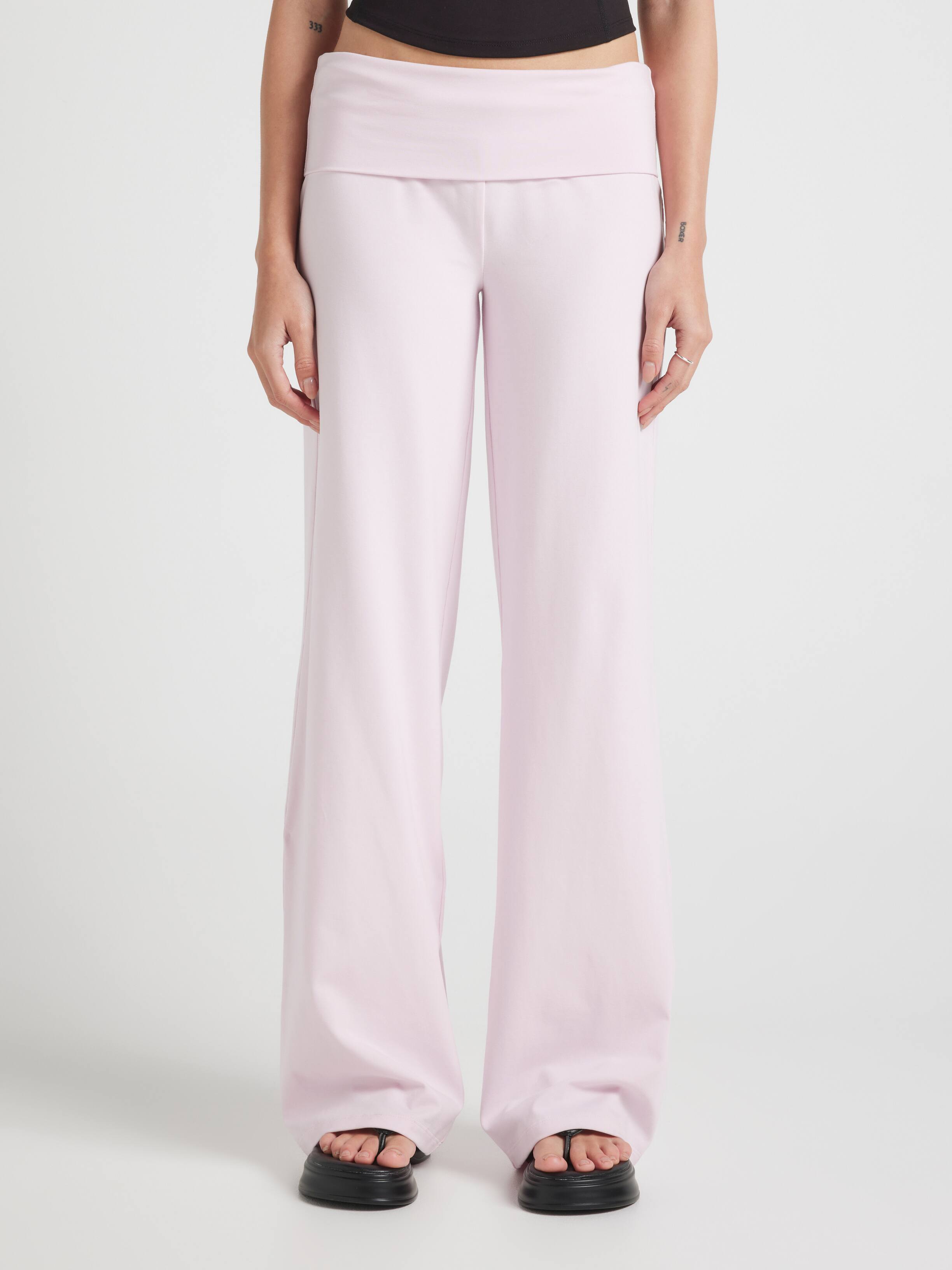 Lounge Fold Over Stright Leg Pant