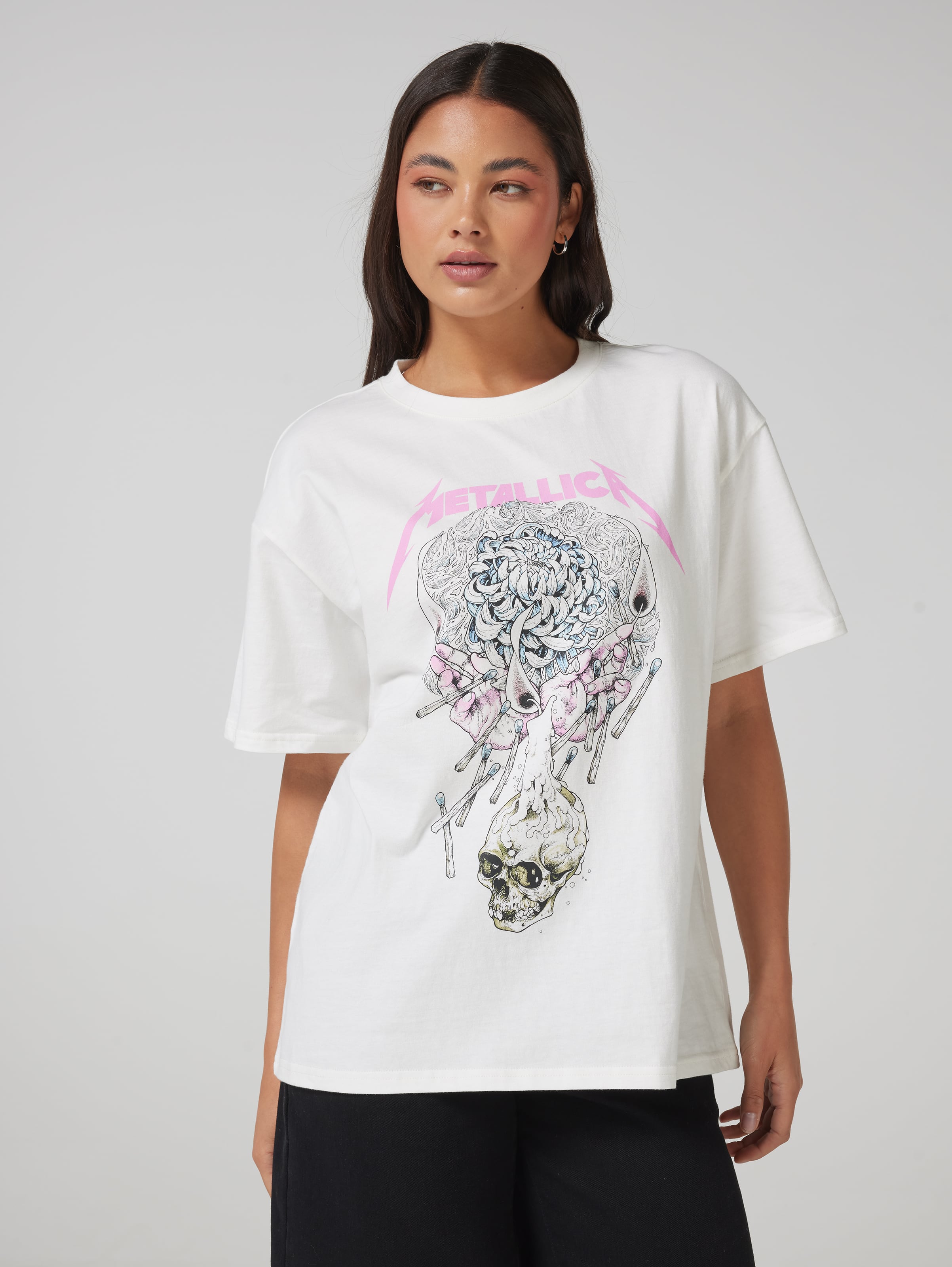 Music Metallica Soft Oversized Tee