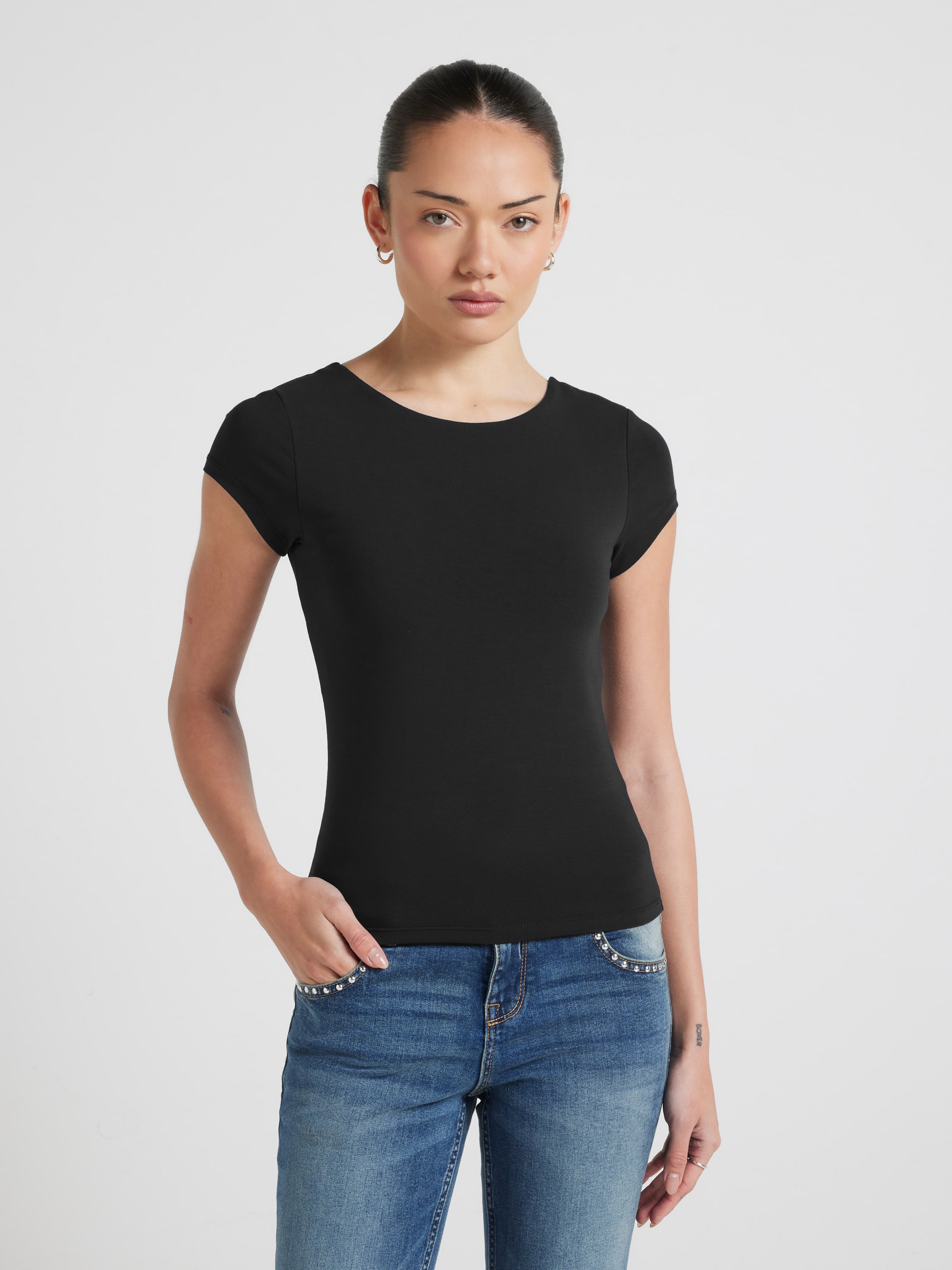 Low Back Cap Sleeve