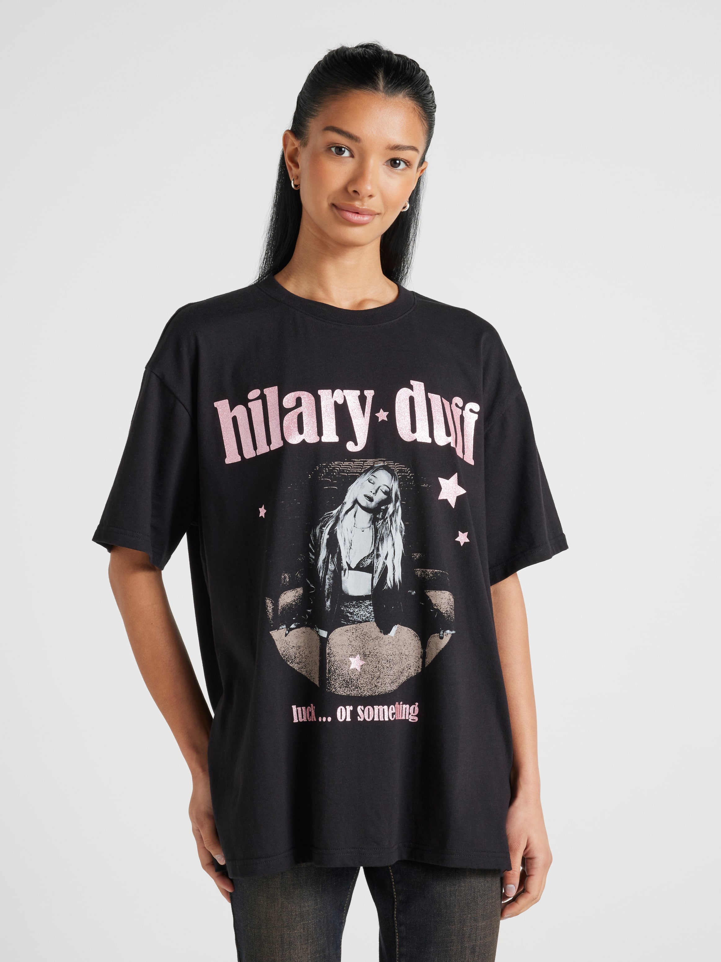Music Hilary Duff Luck Or Something Oversized Tee