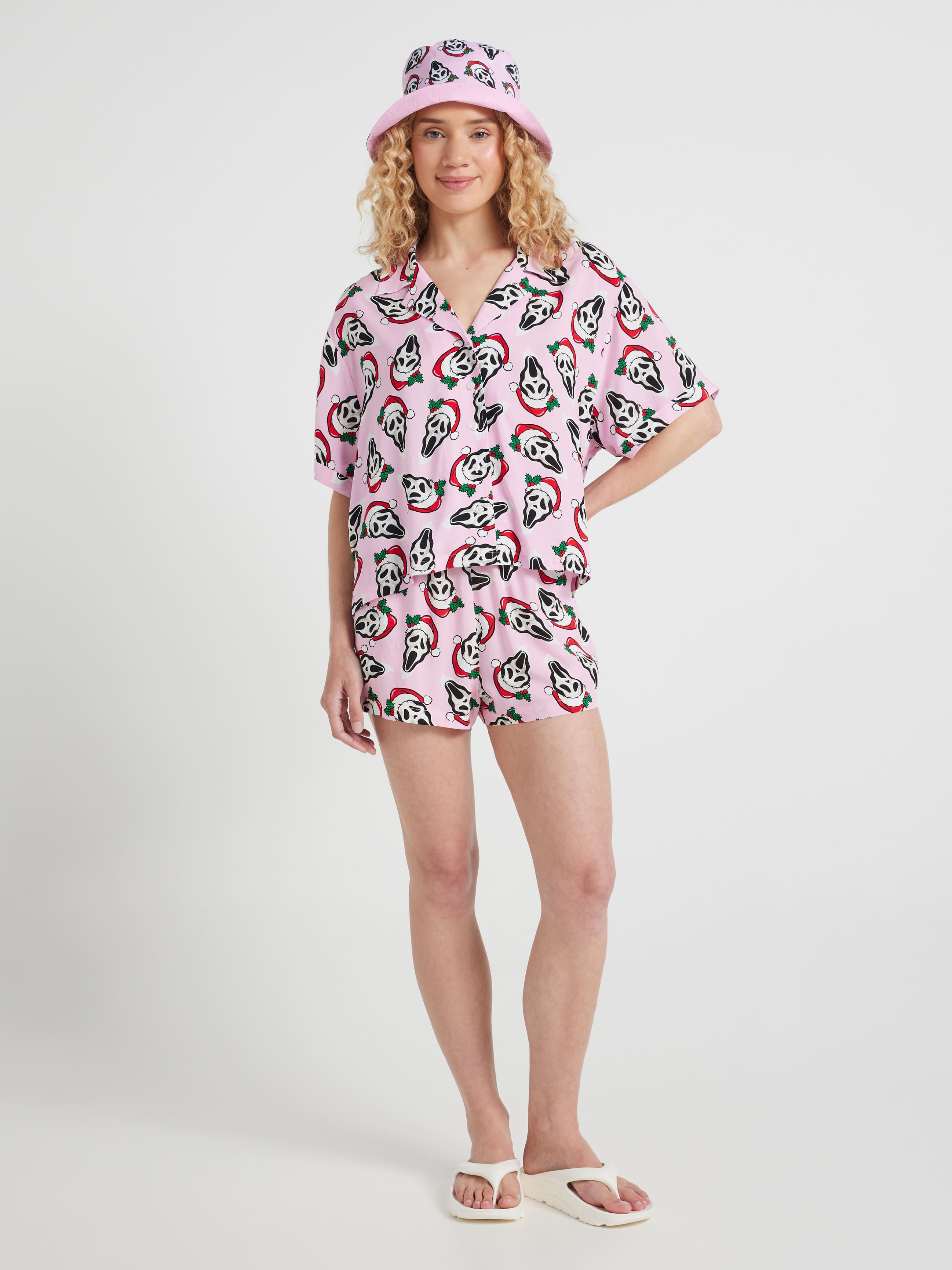 Viscose Christmas Shirt Ghostface