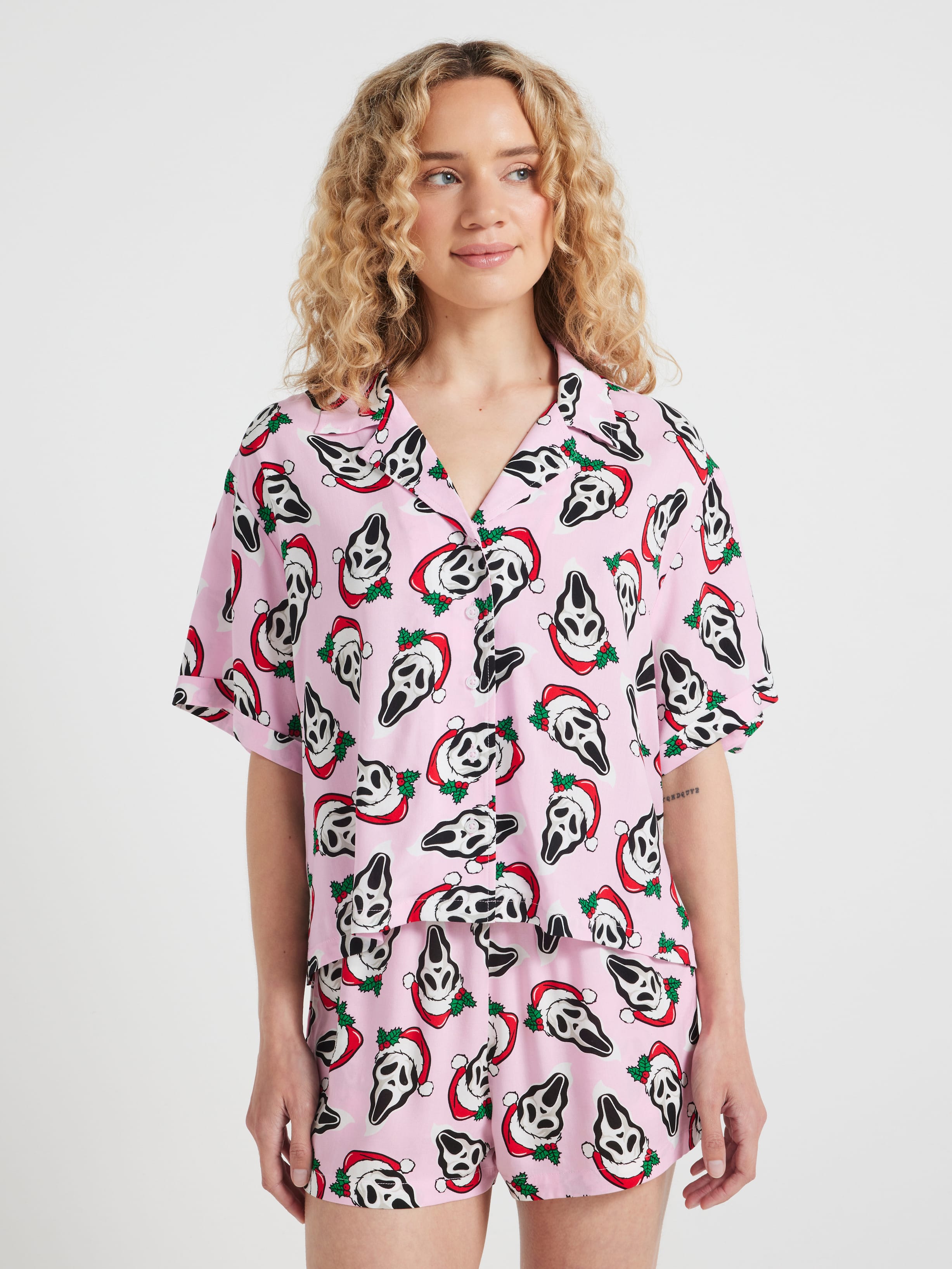 Viscose Christmas Shirt Ghostface