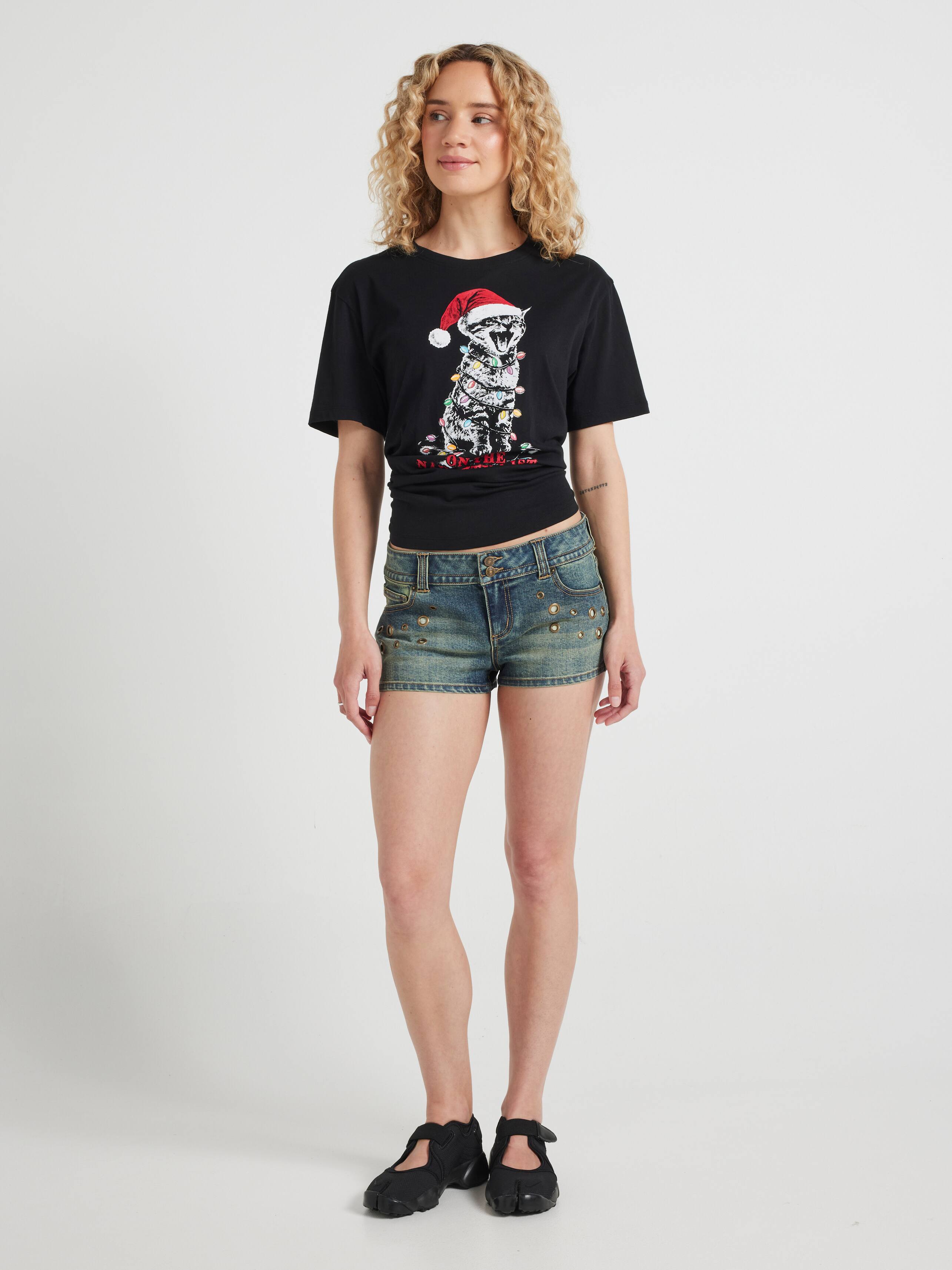 Naughty List Cat Classic Tee