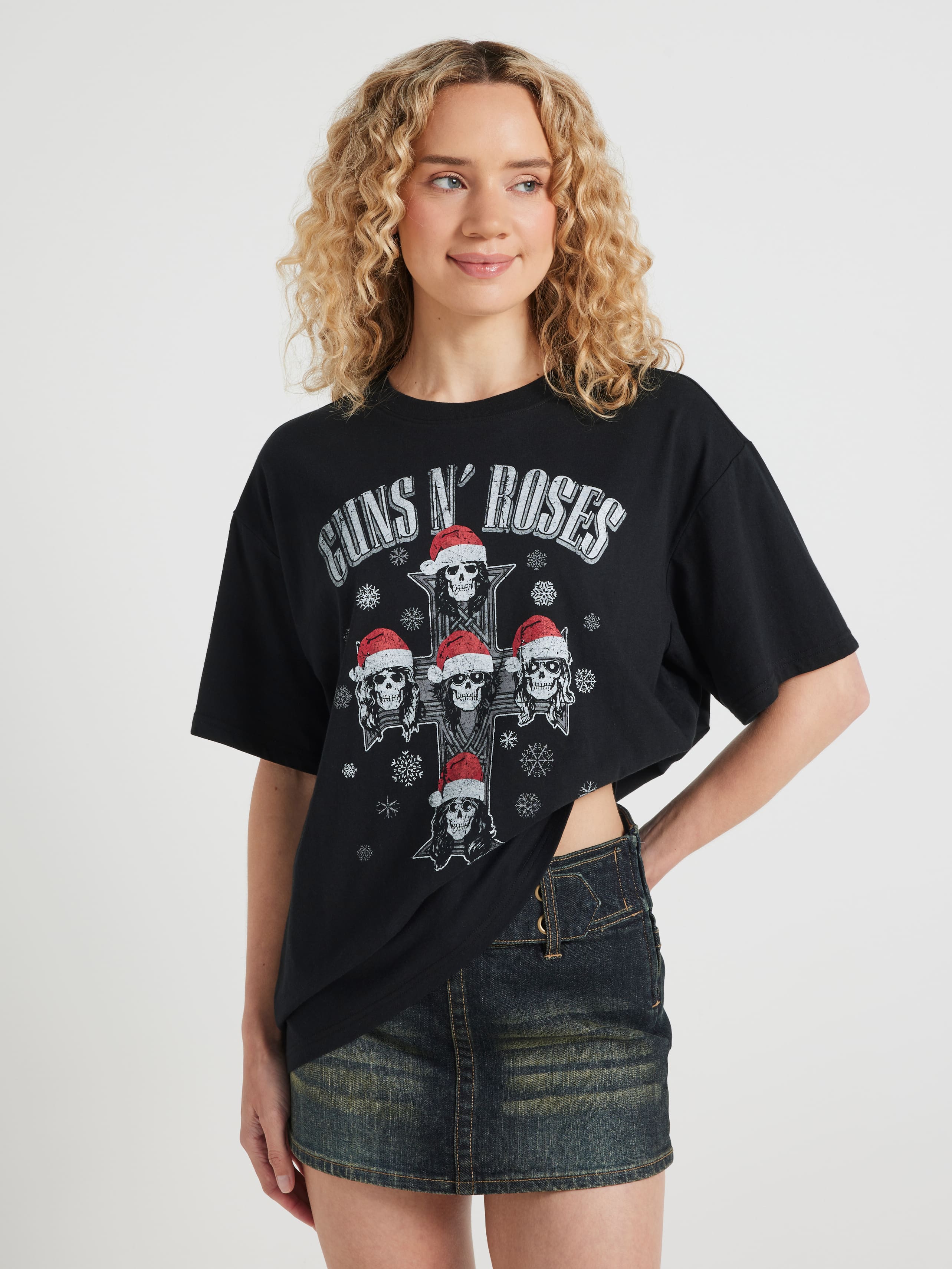 Guns N Roses Xmas Oversized Tee
