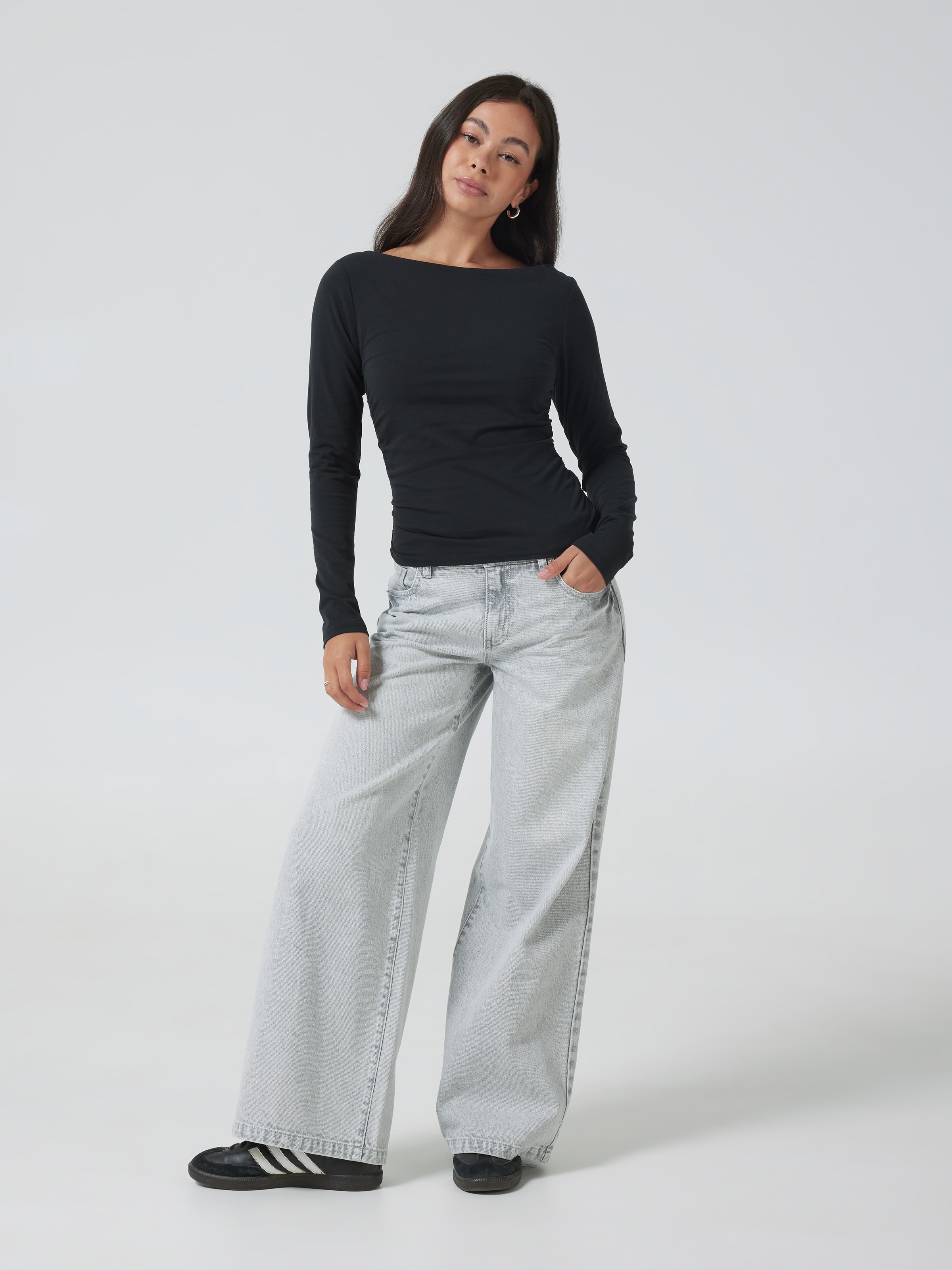 Long Sleeve Asymmetrical Top