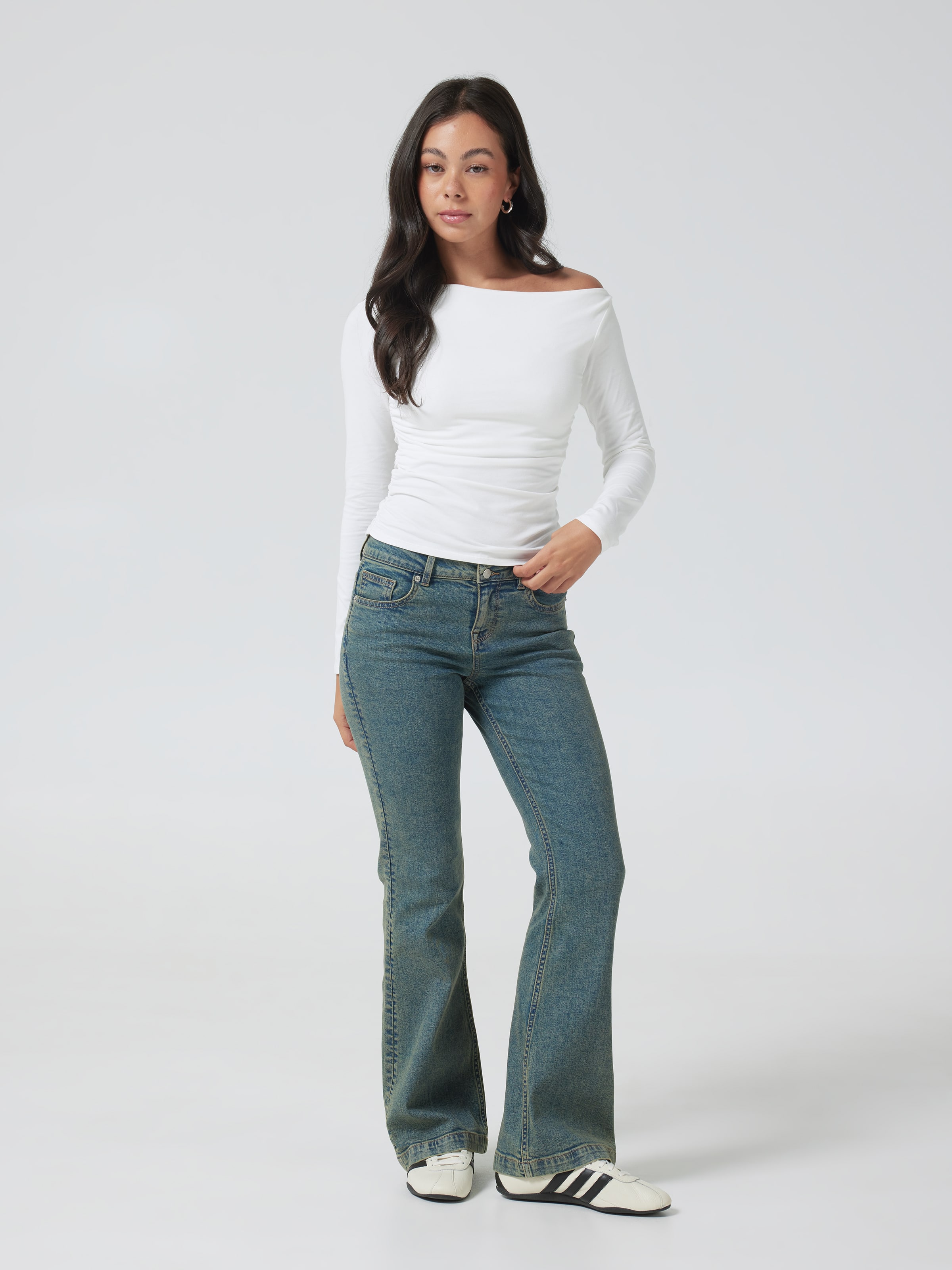 Long Sleeve Asymmetrical Top