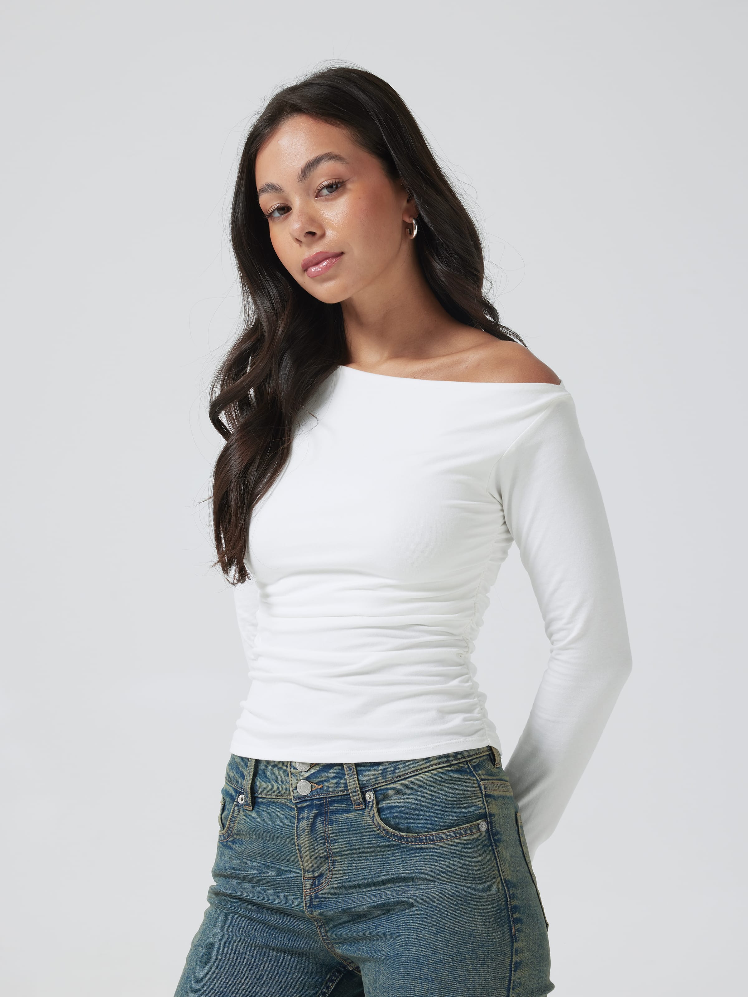 Long Sleeve Asymmetrical Top
