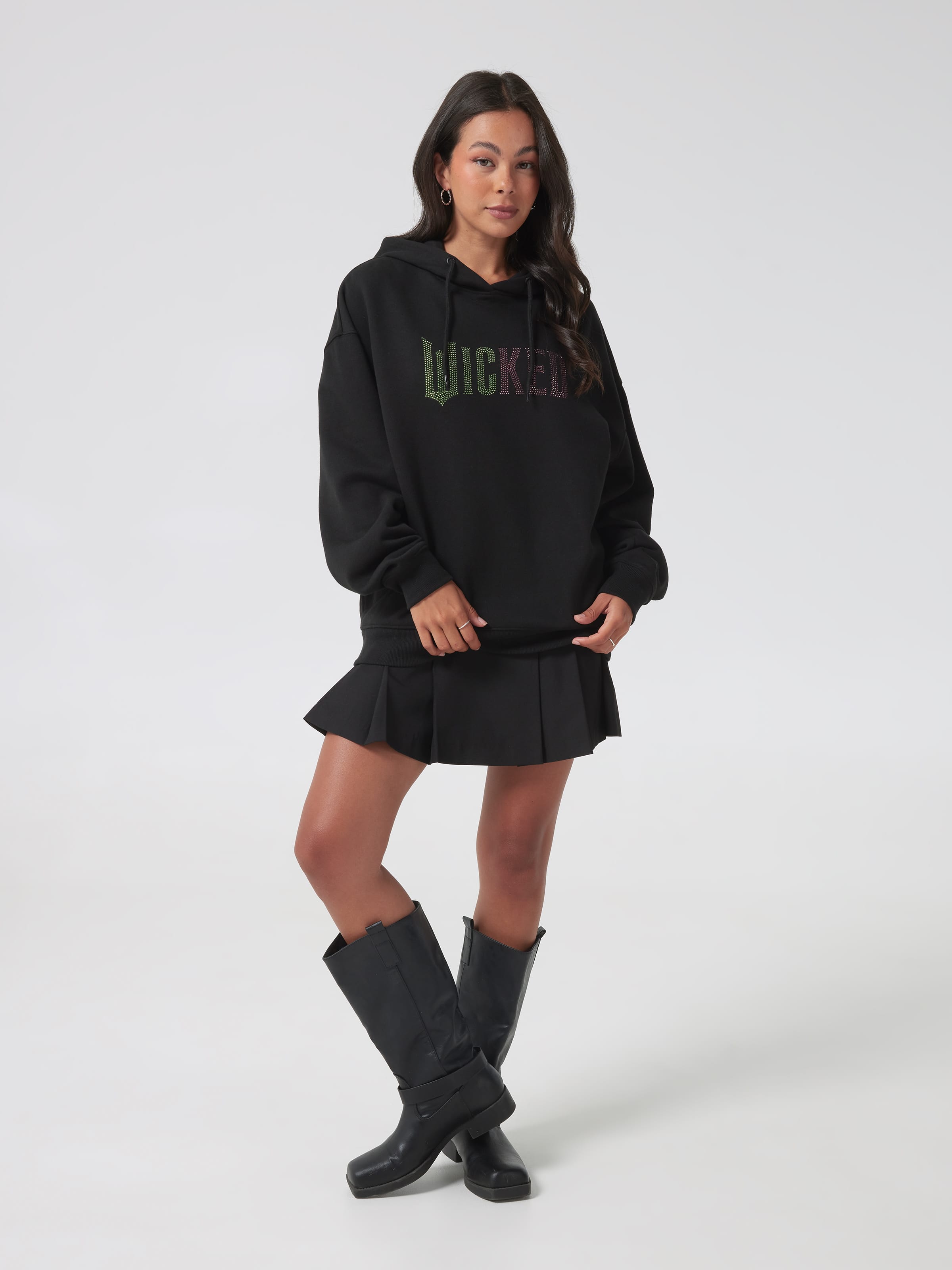Wicked Logo Oversized Hoodie