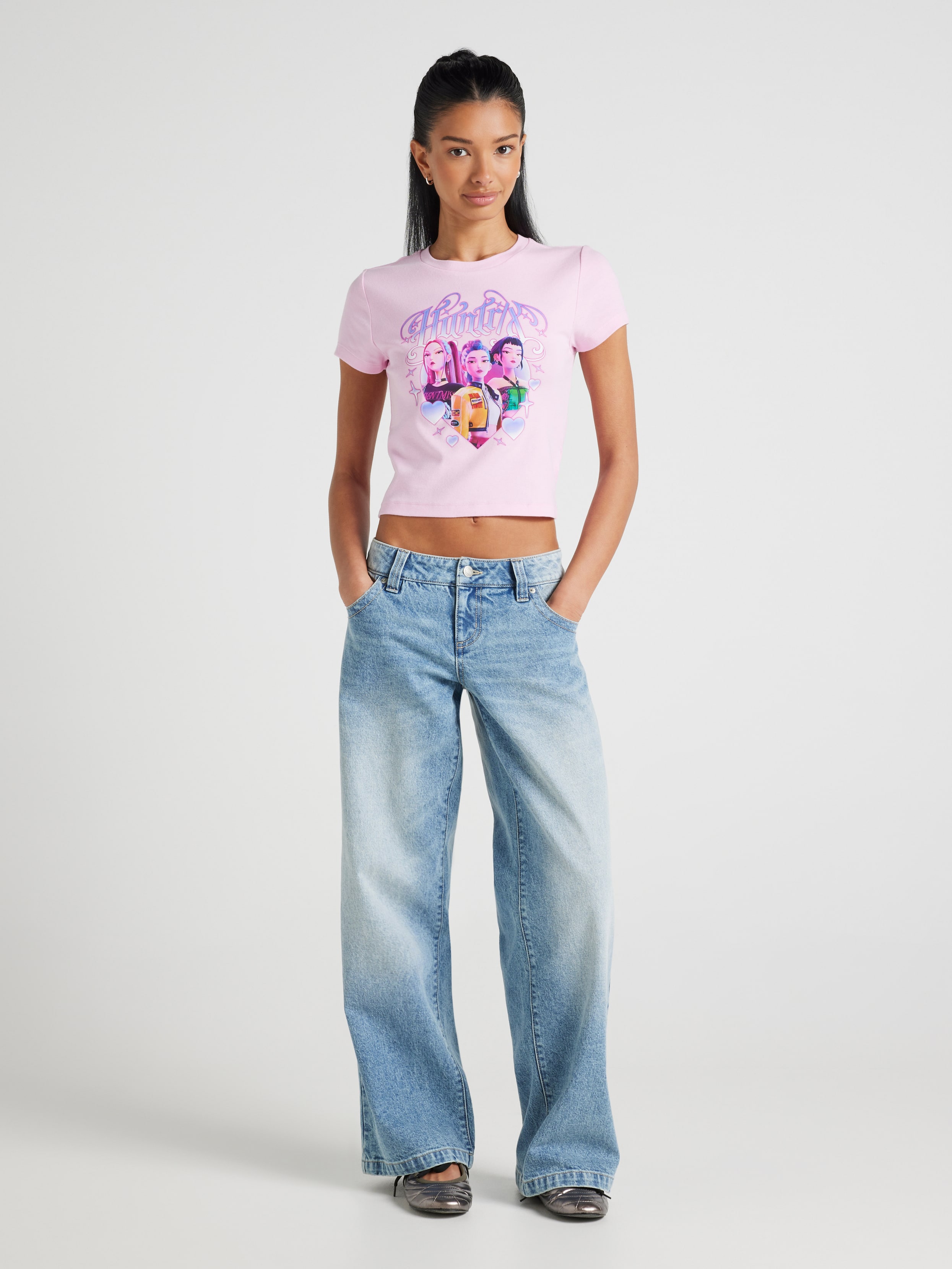 Kpop Huntrix Heart Baby Tee
