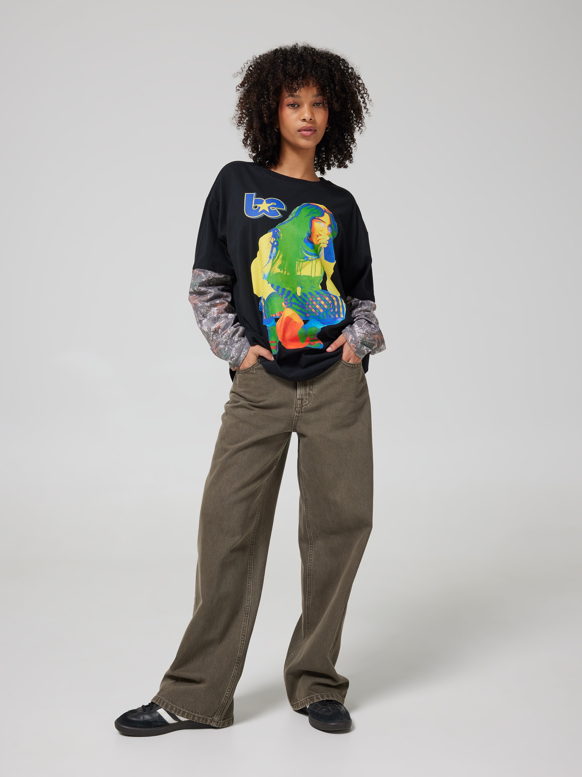 Billie Camo Long Sleeve Tee