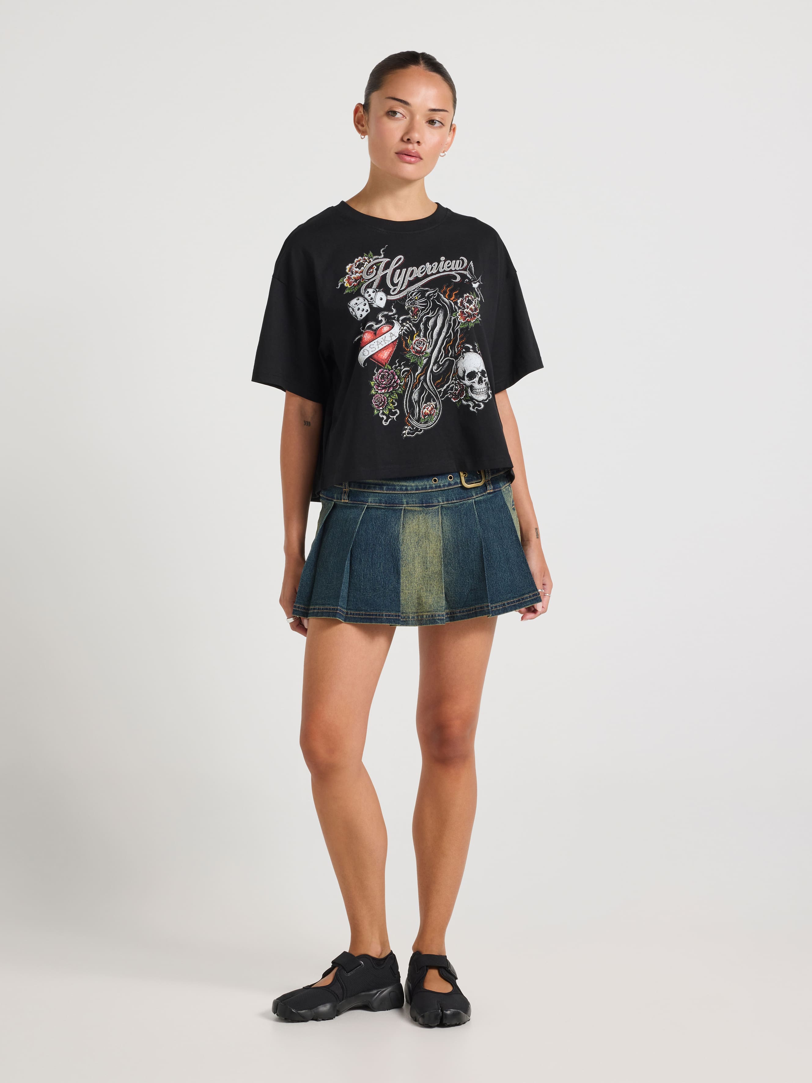 Hyperview Tattoo Icons Boxy Tee