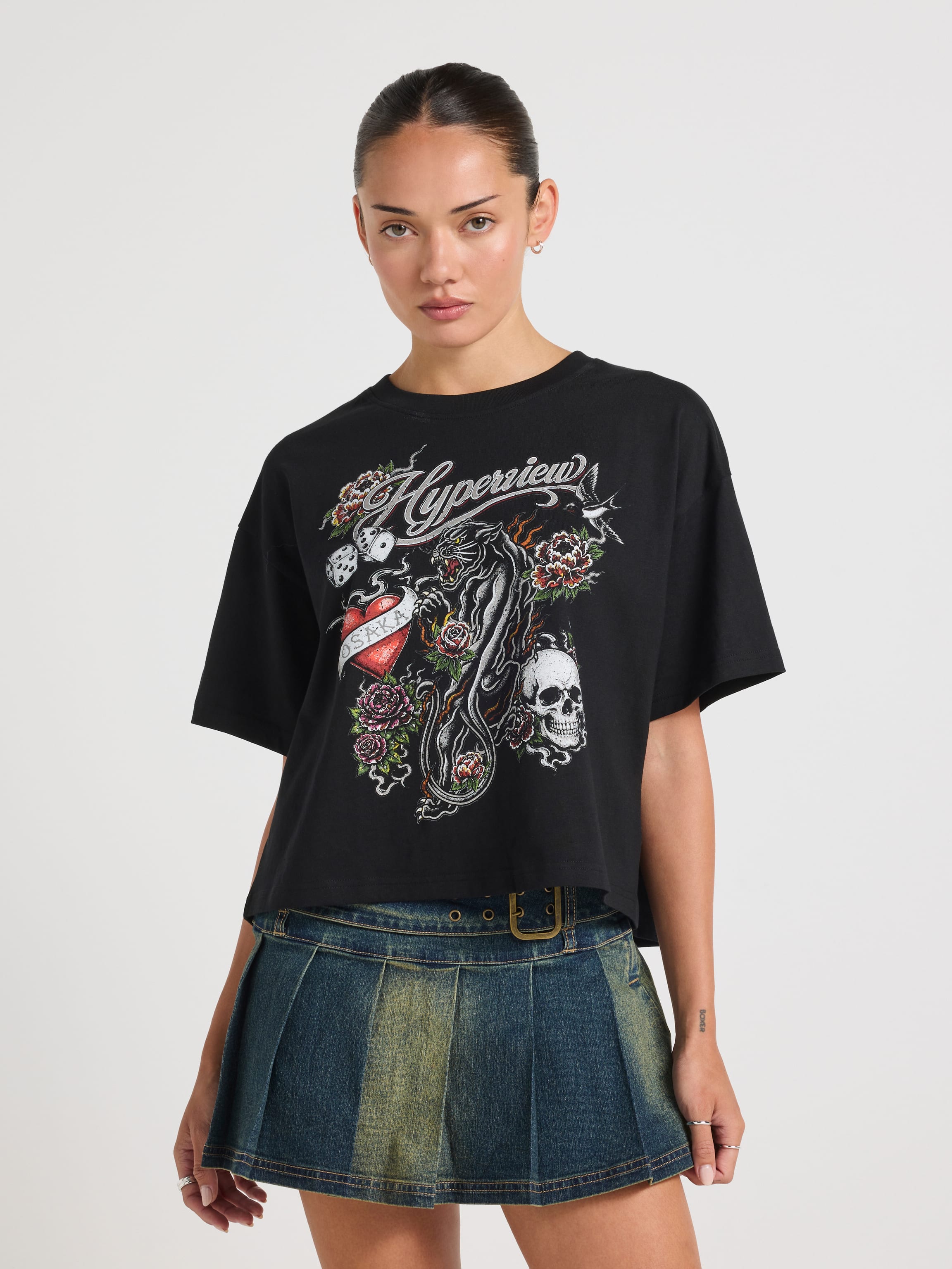 Hyperview Tattoo Icons Boxy Tee