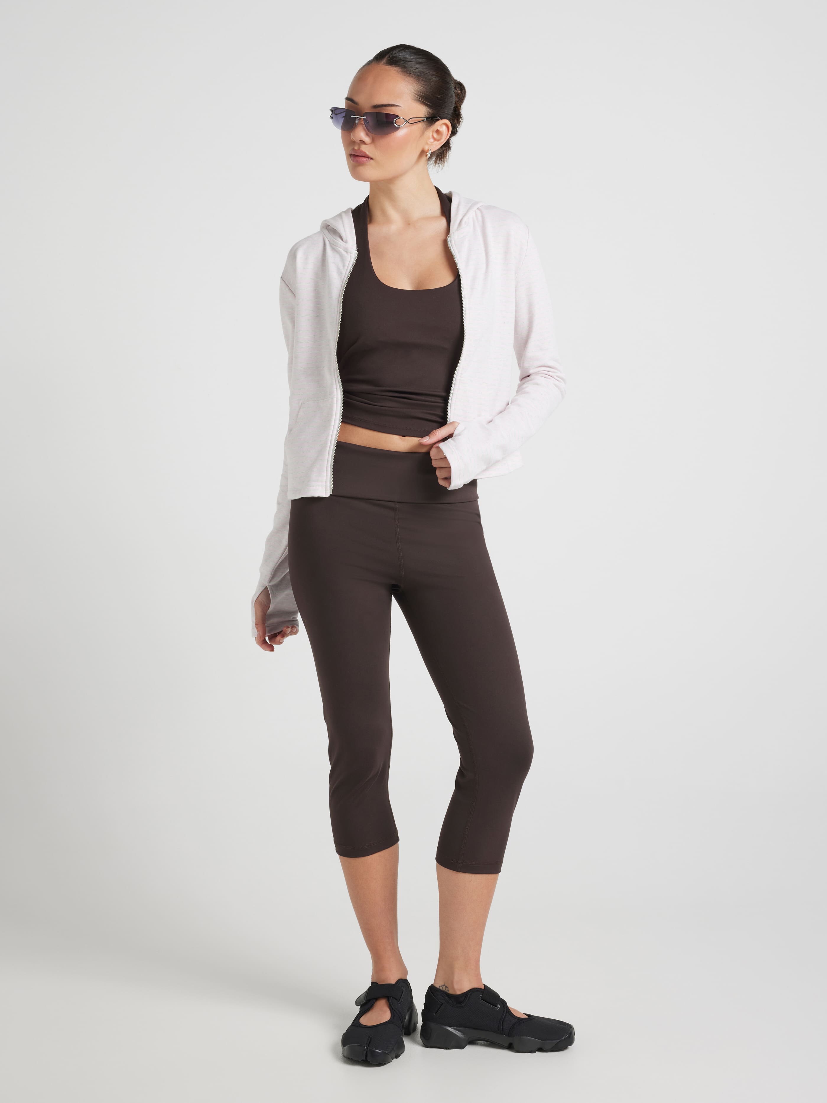 Close To Body Stripe Zip Up