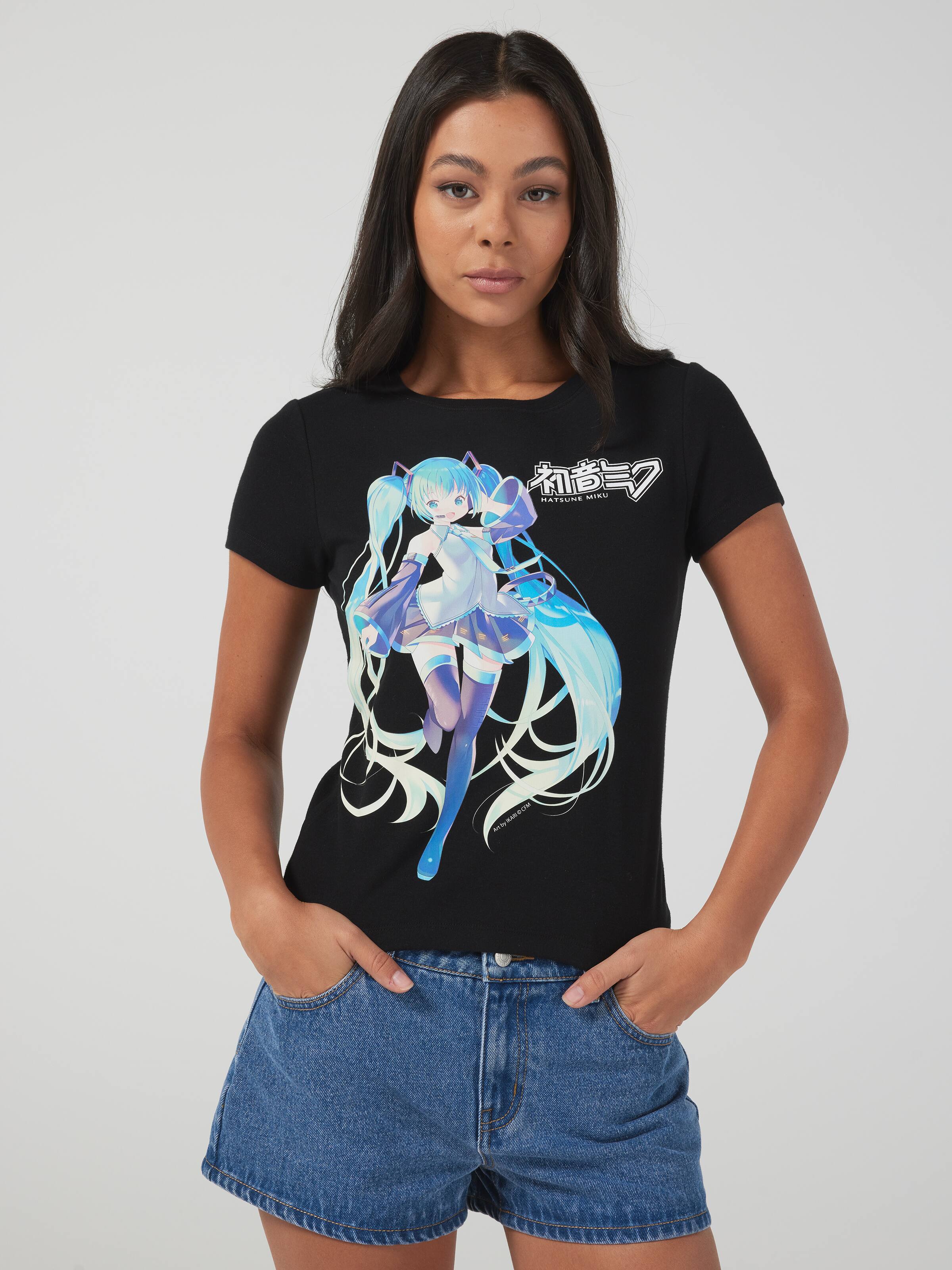 Hatsune Miku Long Line Baby Tee
