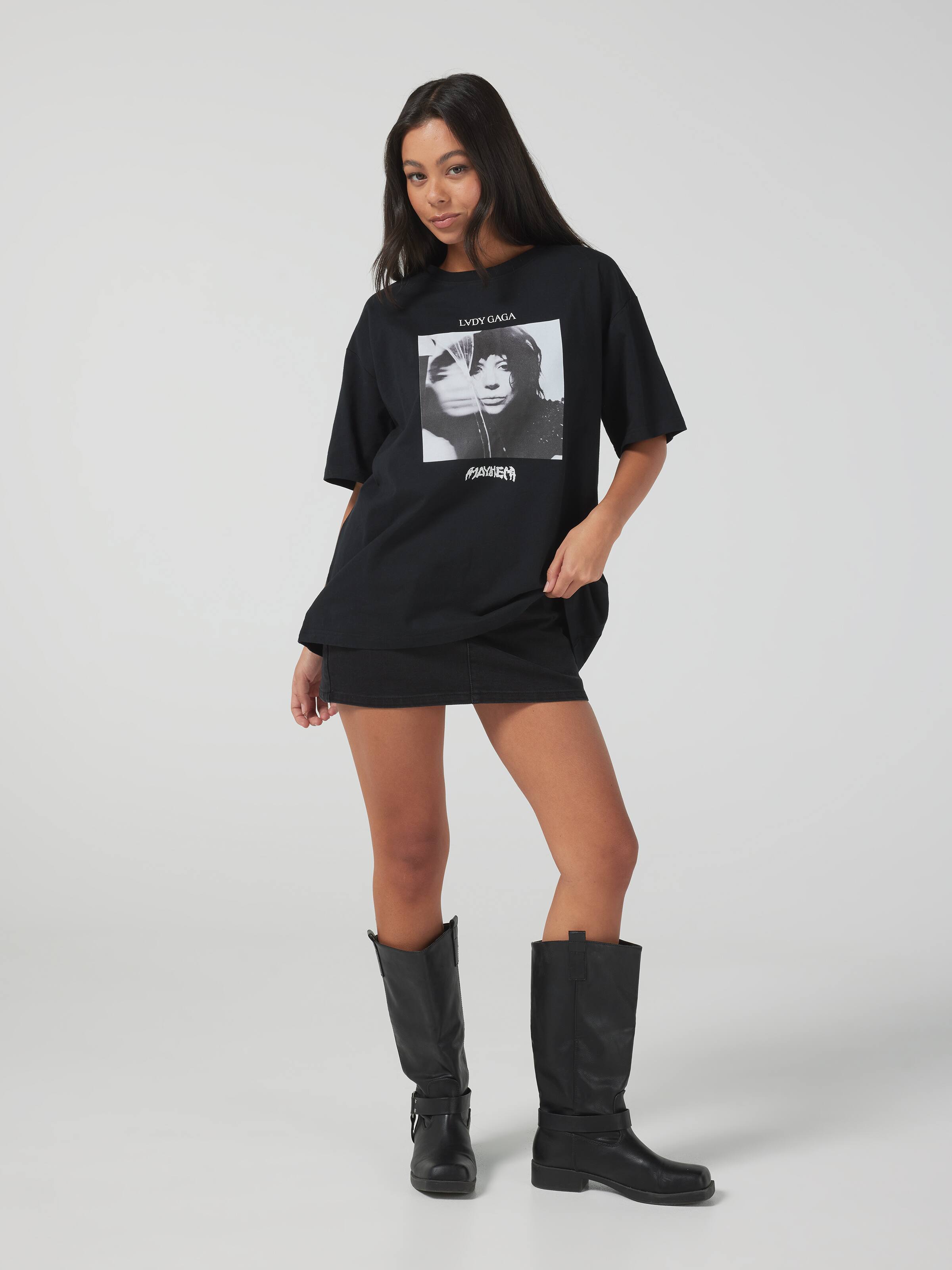 Music Lady Gaga Mayhem Oversized Tee