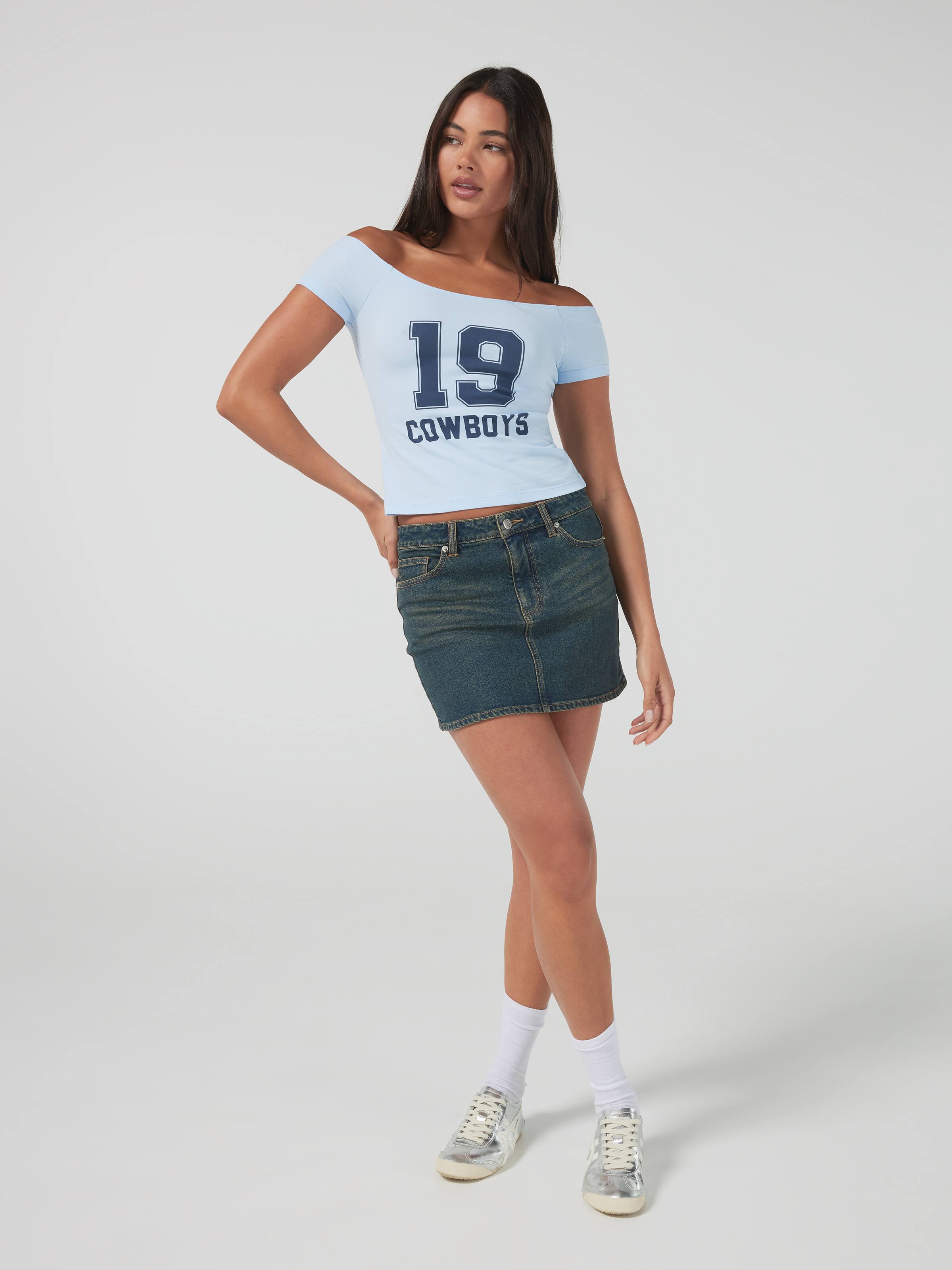 Cowboy Off The Shoulder Tee