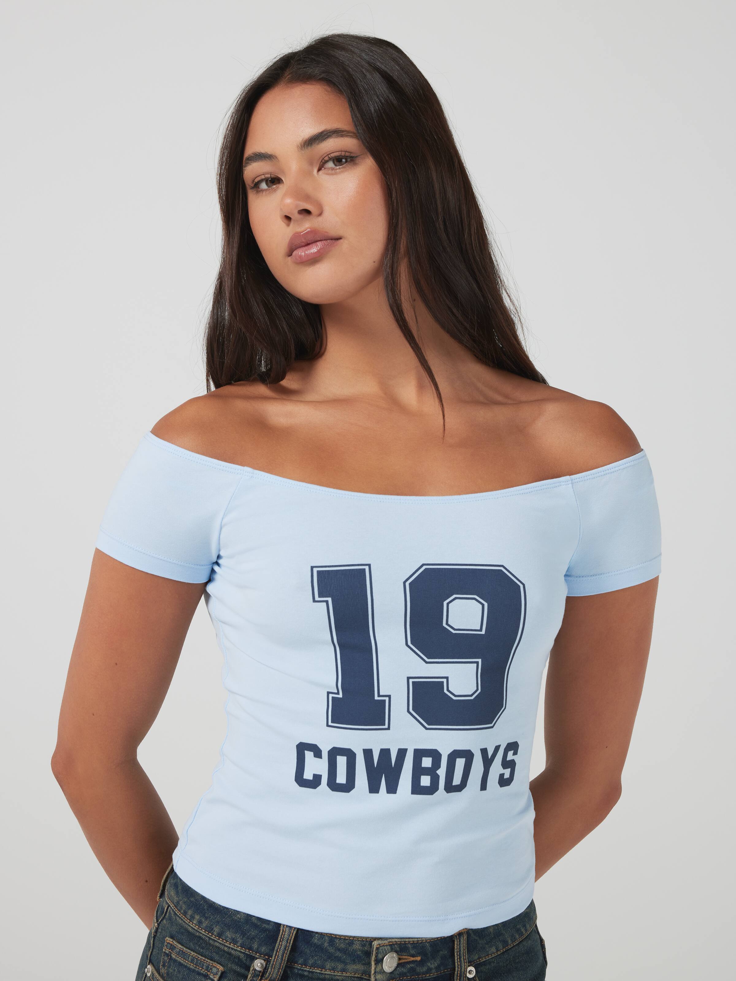 Cowboy Off The Shoulder Tee