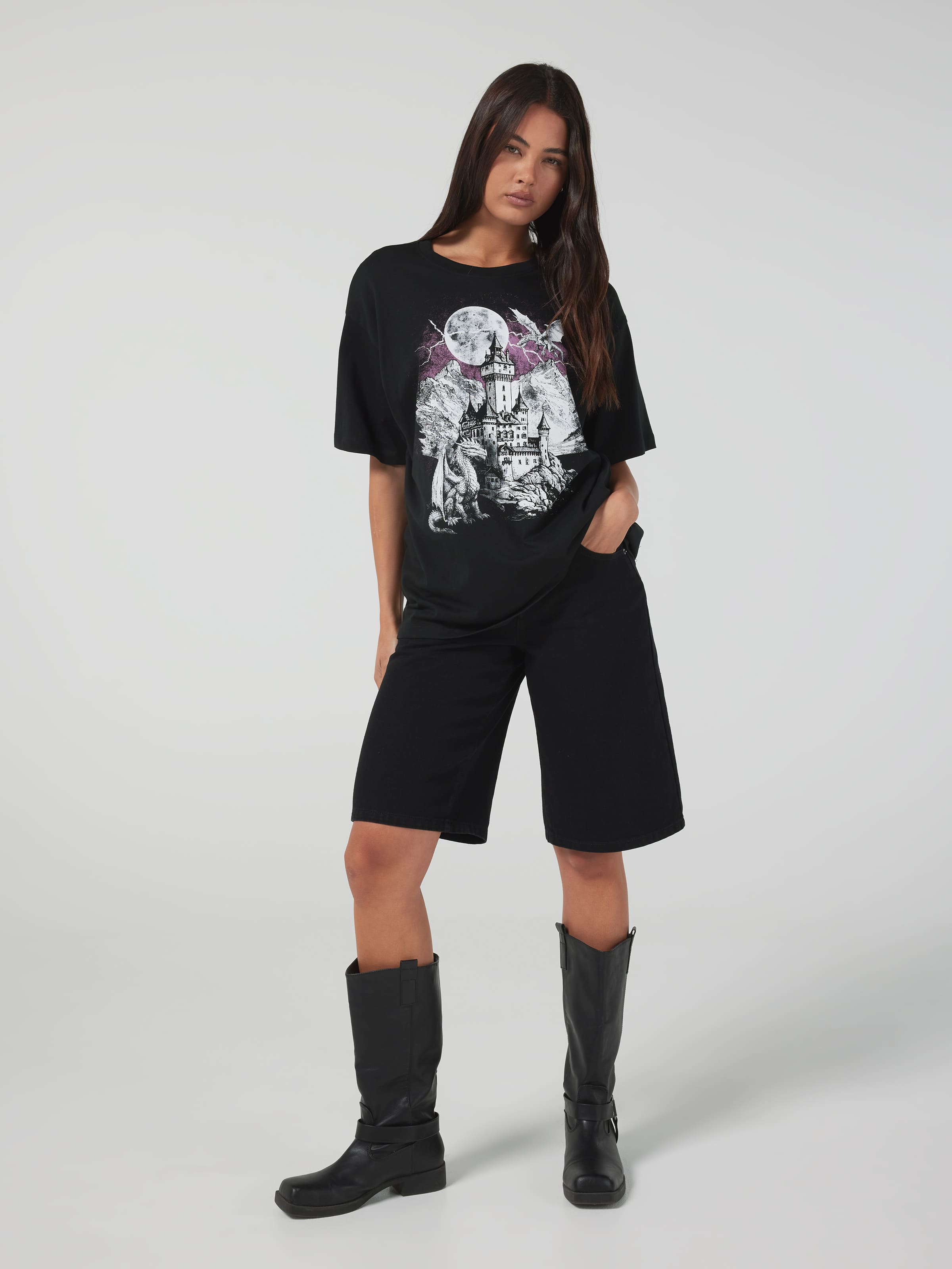 Mythical Castle Oversized Tee