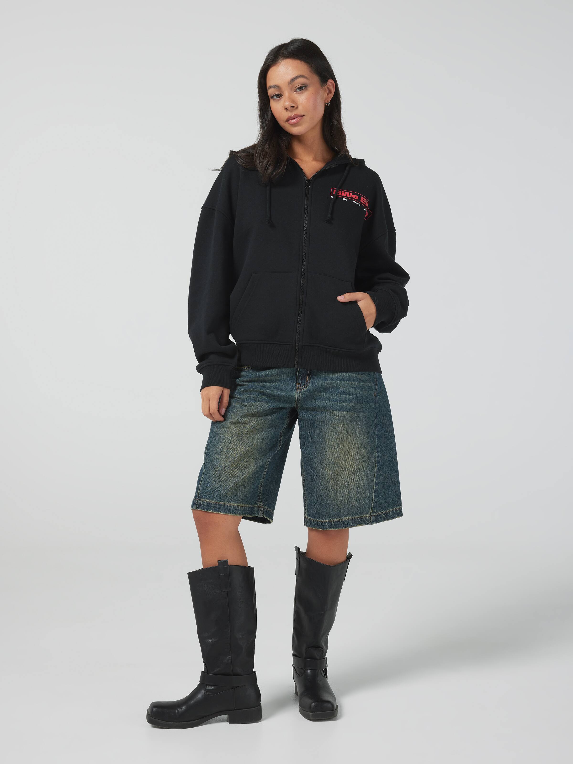 Music Billie Zip Thru Hoodie