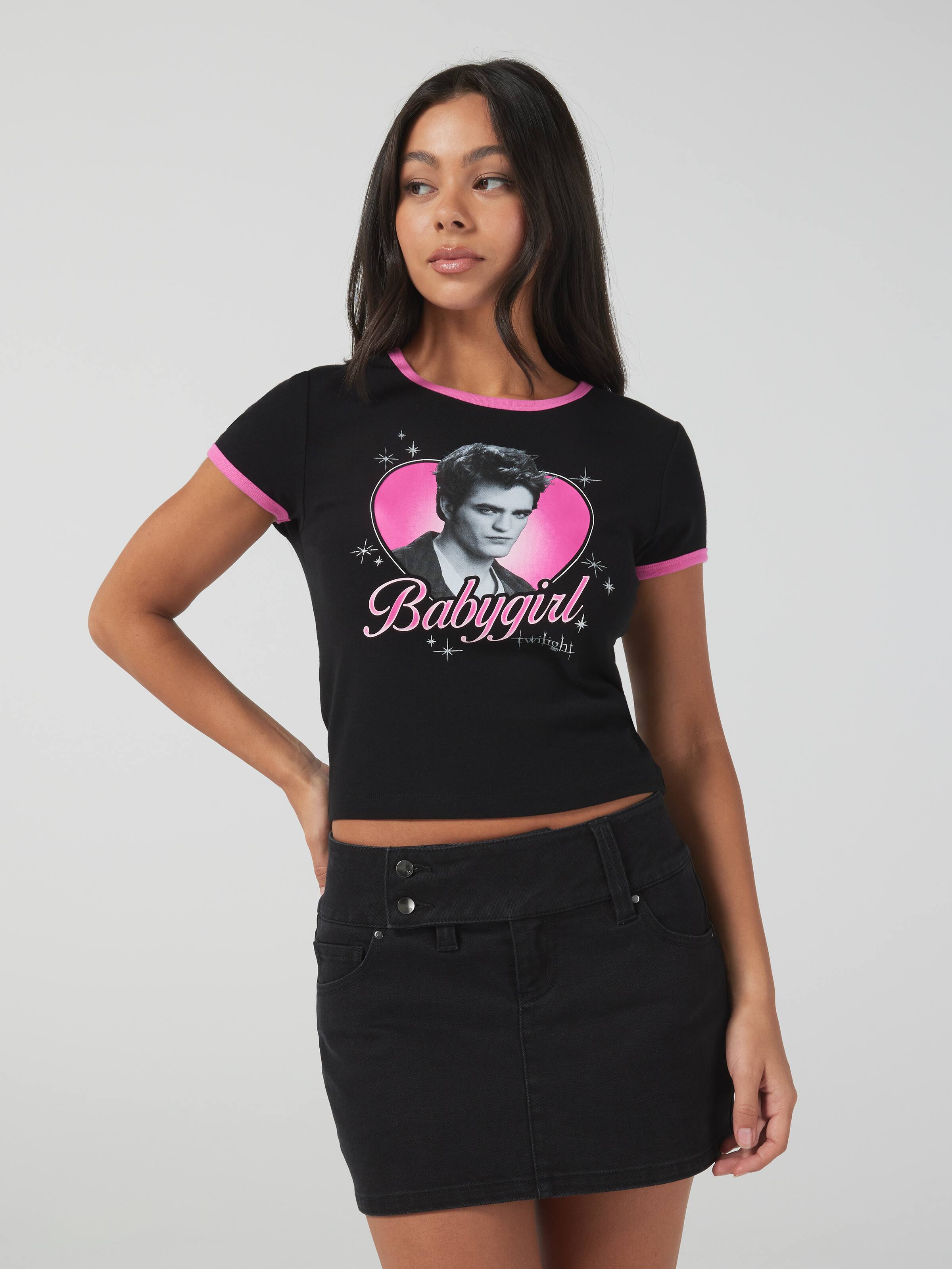 Twilight Baby Girl Baby Ringer Tee