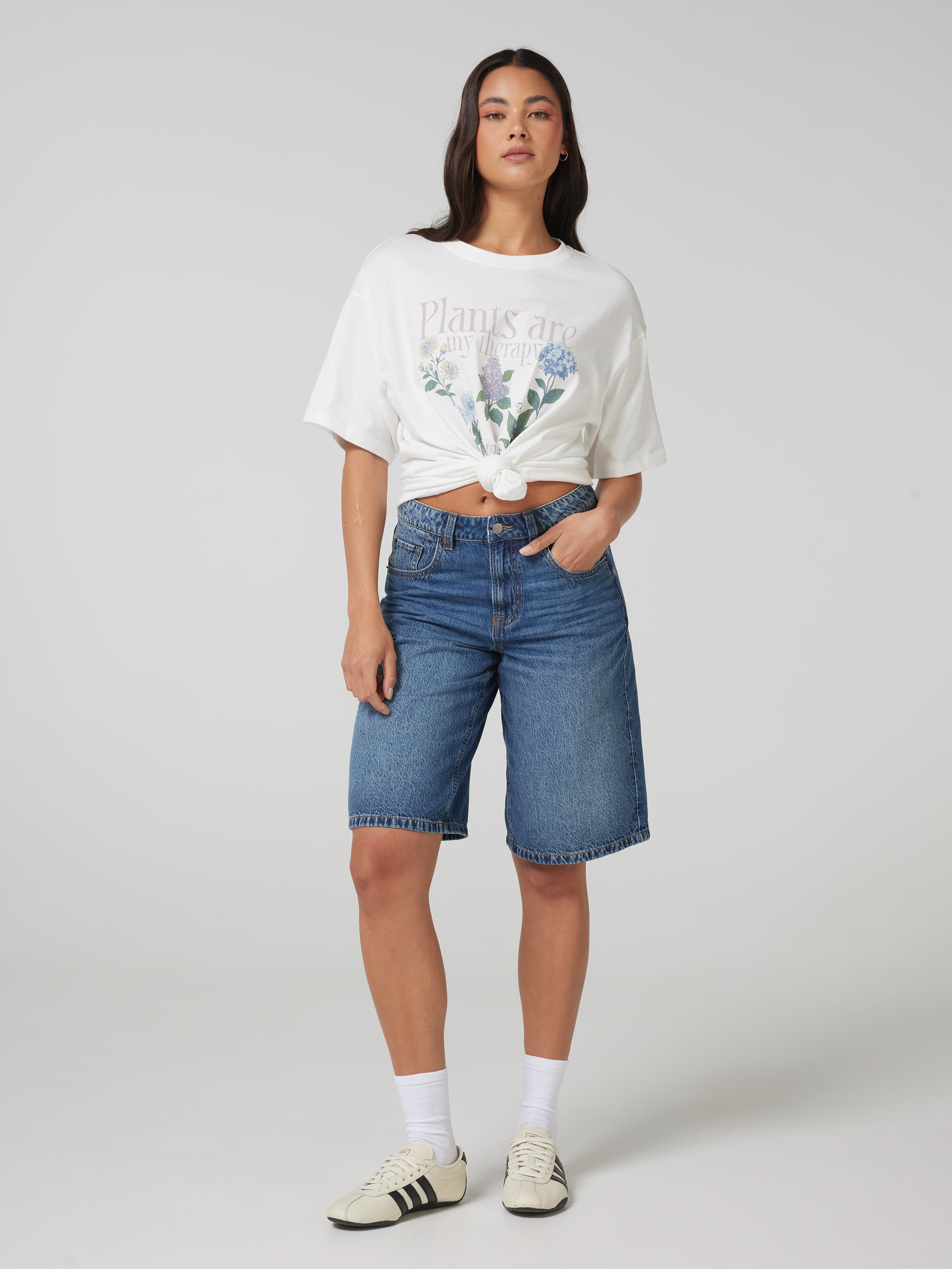 Plants Are My Therapy Oversized Tee