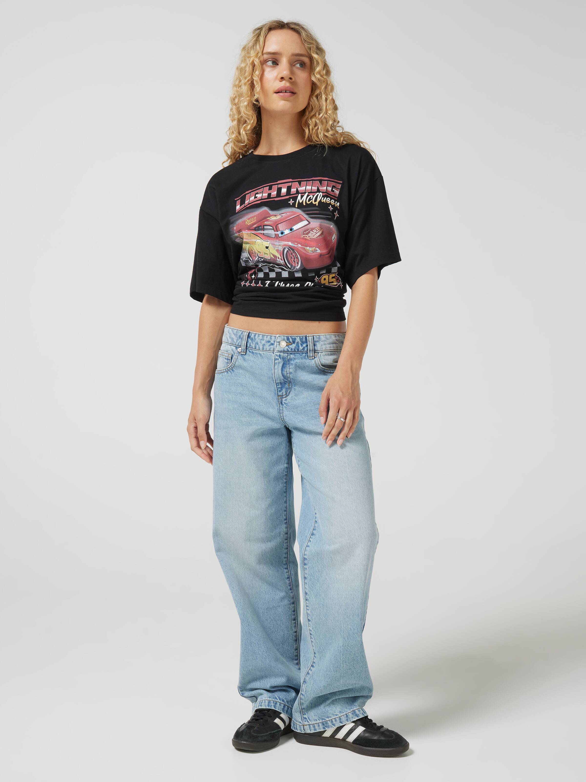 Cars Lightning Mcqueen Racing Oversized Tee