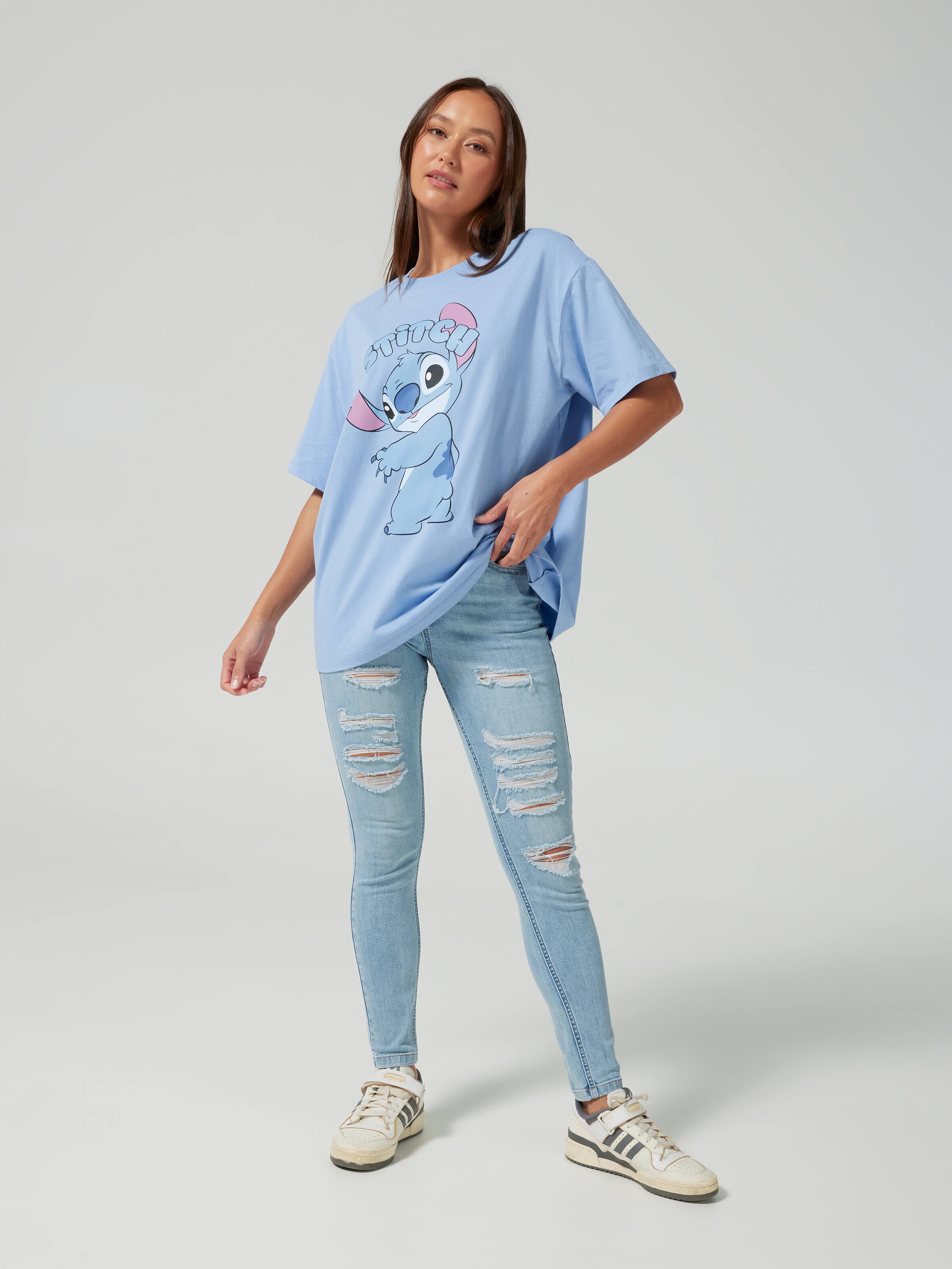 Lilo & Stitch Surprised Oversized Tee