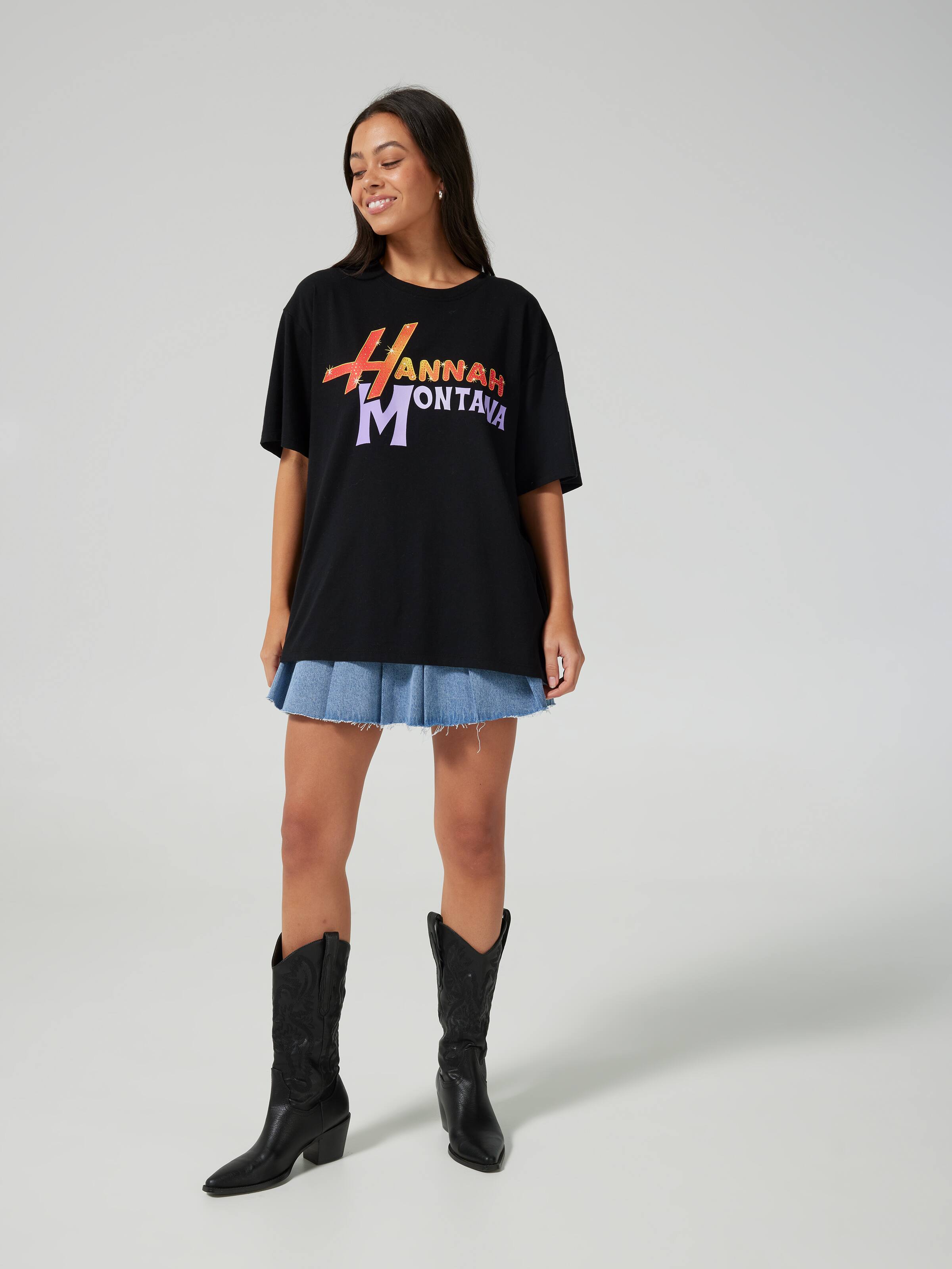 Hannah Montana Logo Oversized Tee