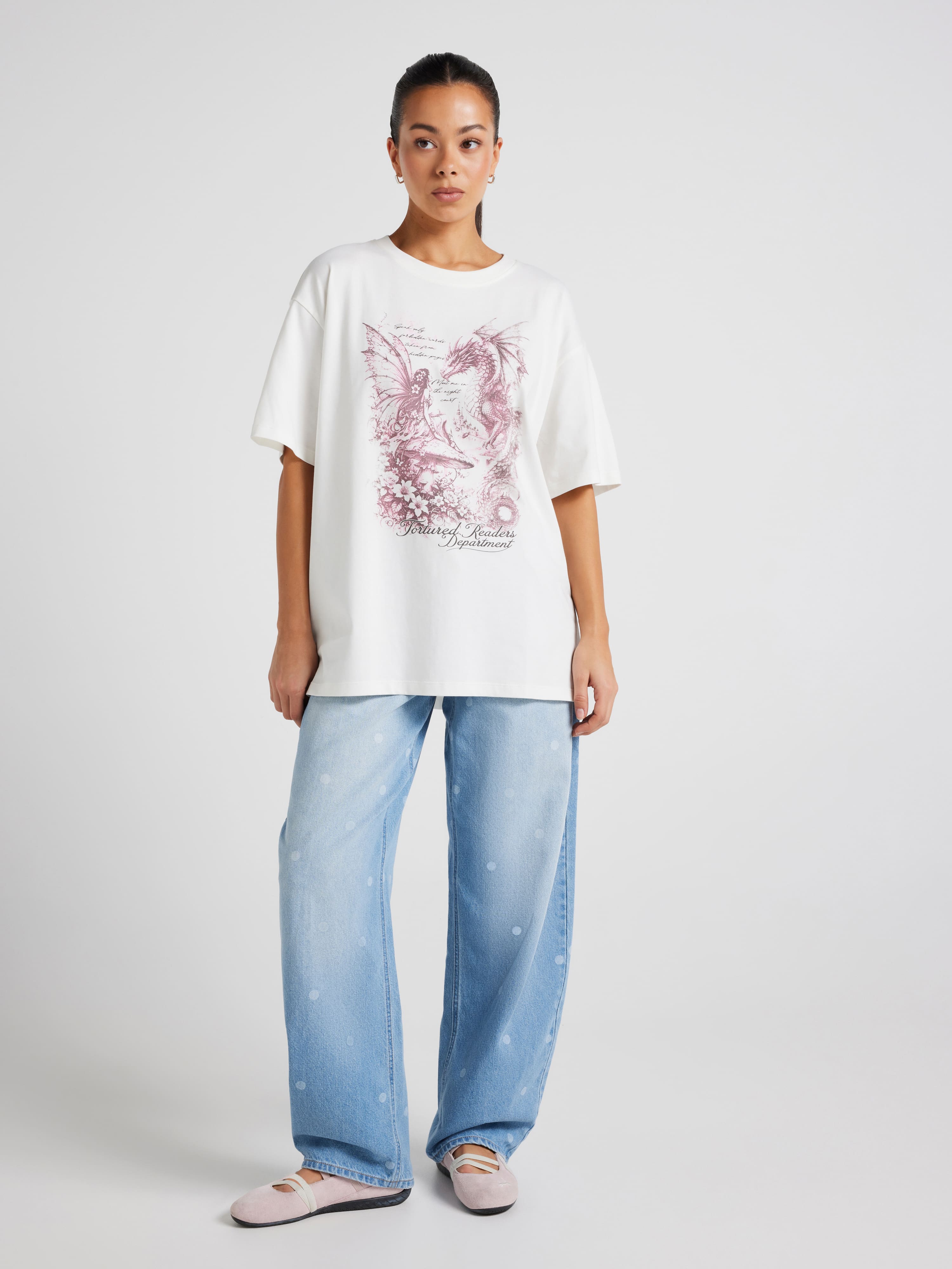 Tortured Readers Fairy Oversized Tee