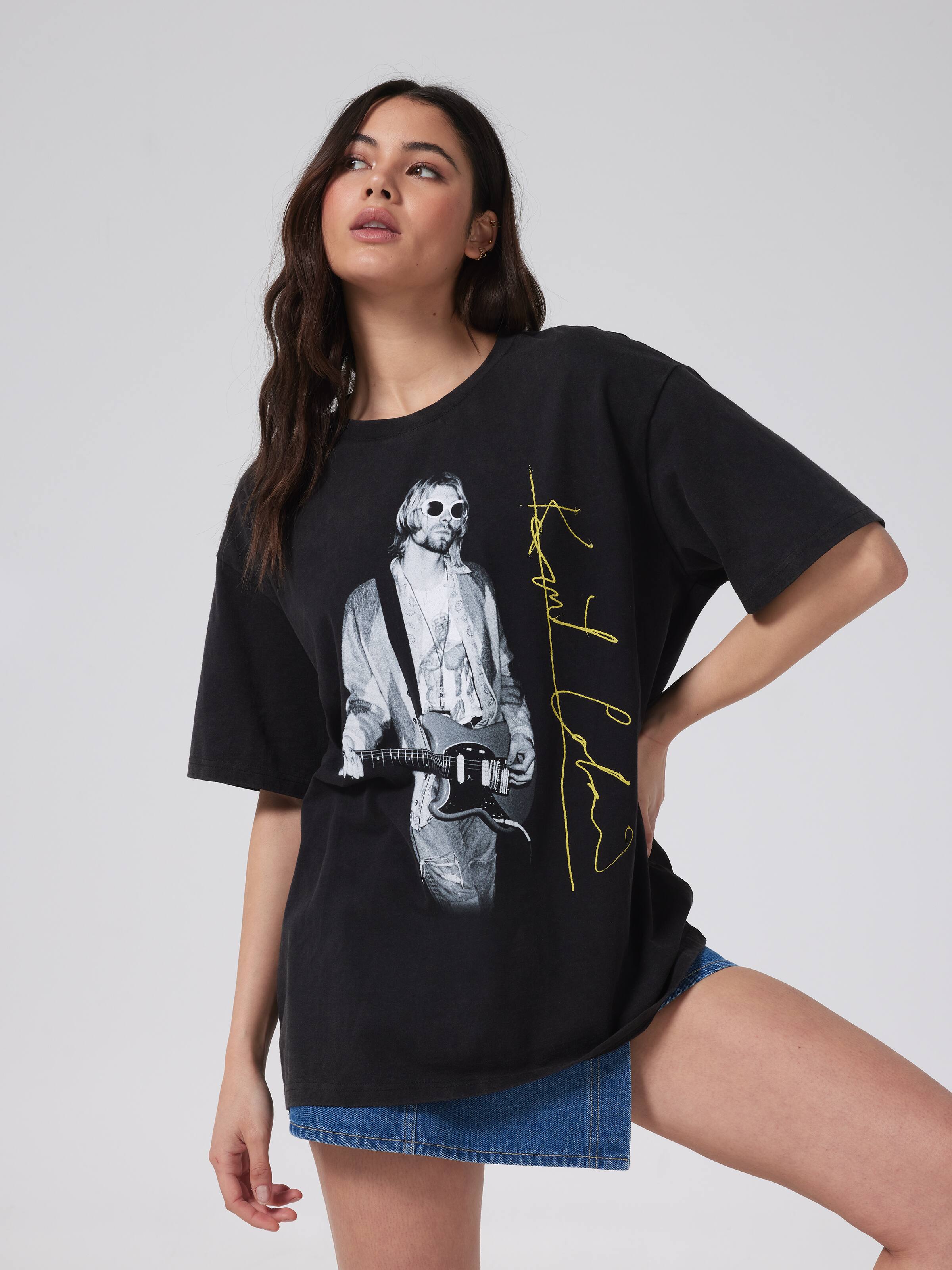 Music Kurt Cobain Oversized Tee