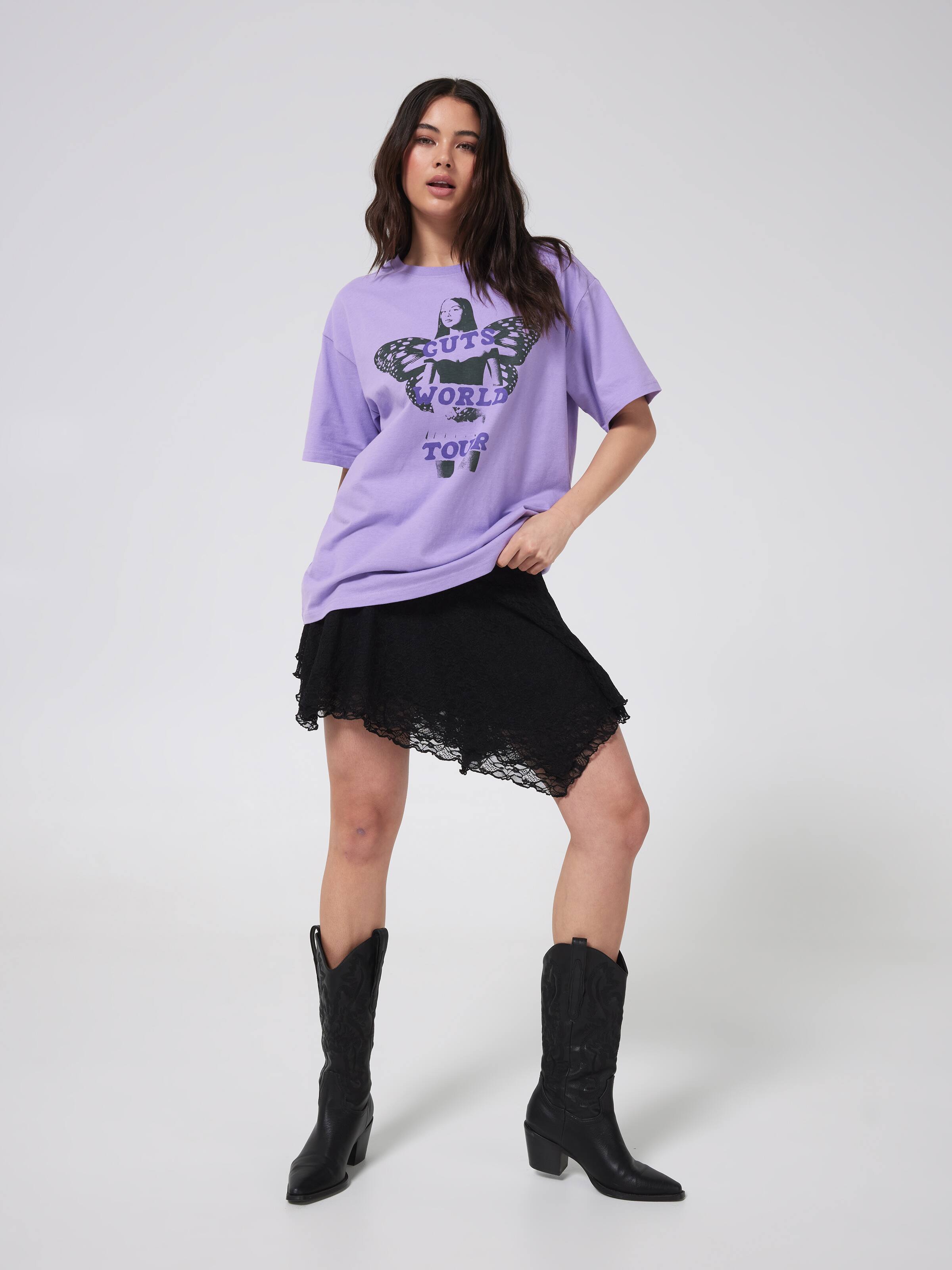 Music Olivia Rodrigo Wings Tour Oversized Tee