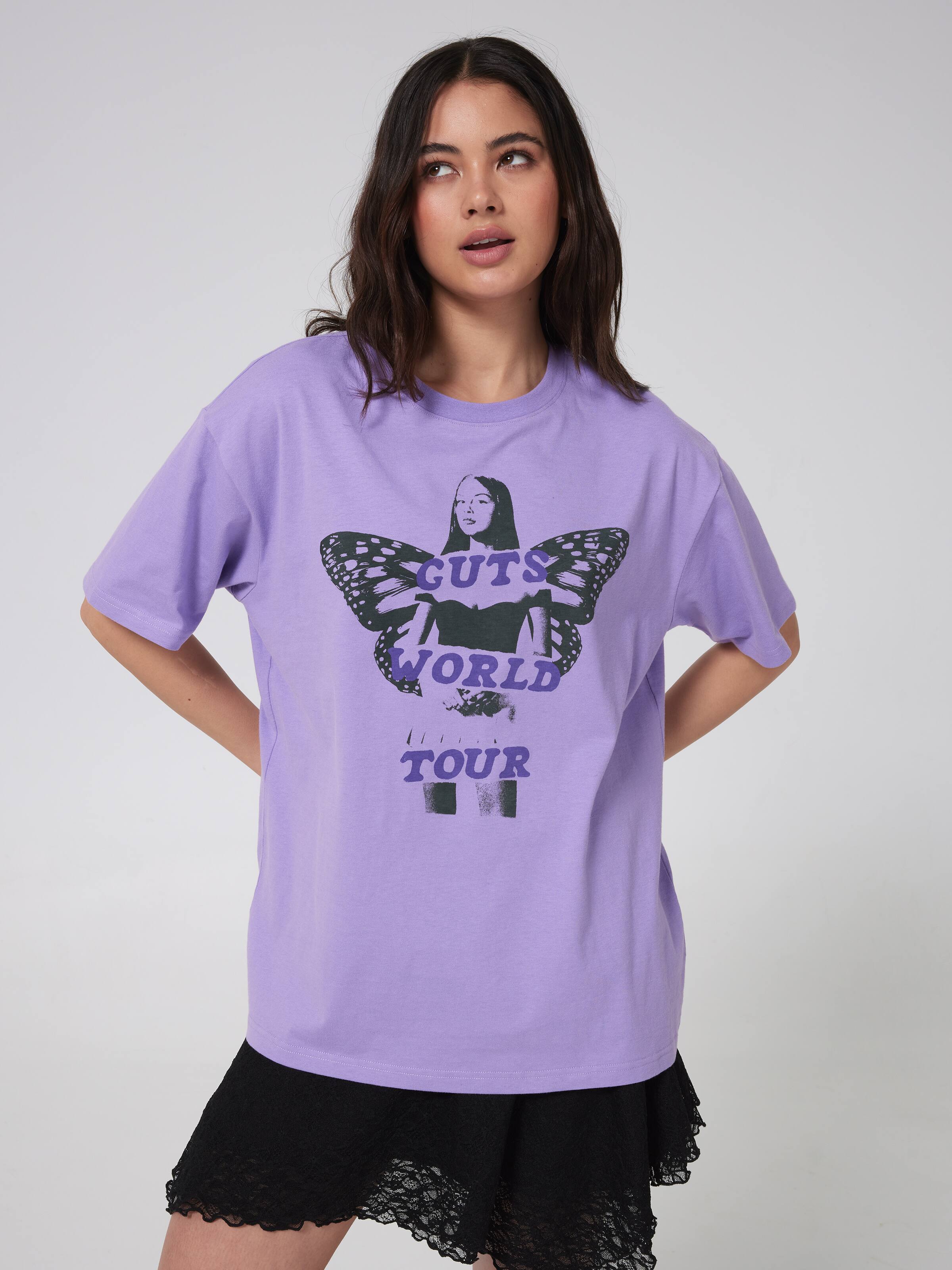 Music Olivia Rodrigo Wings Tour Oversized Tee