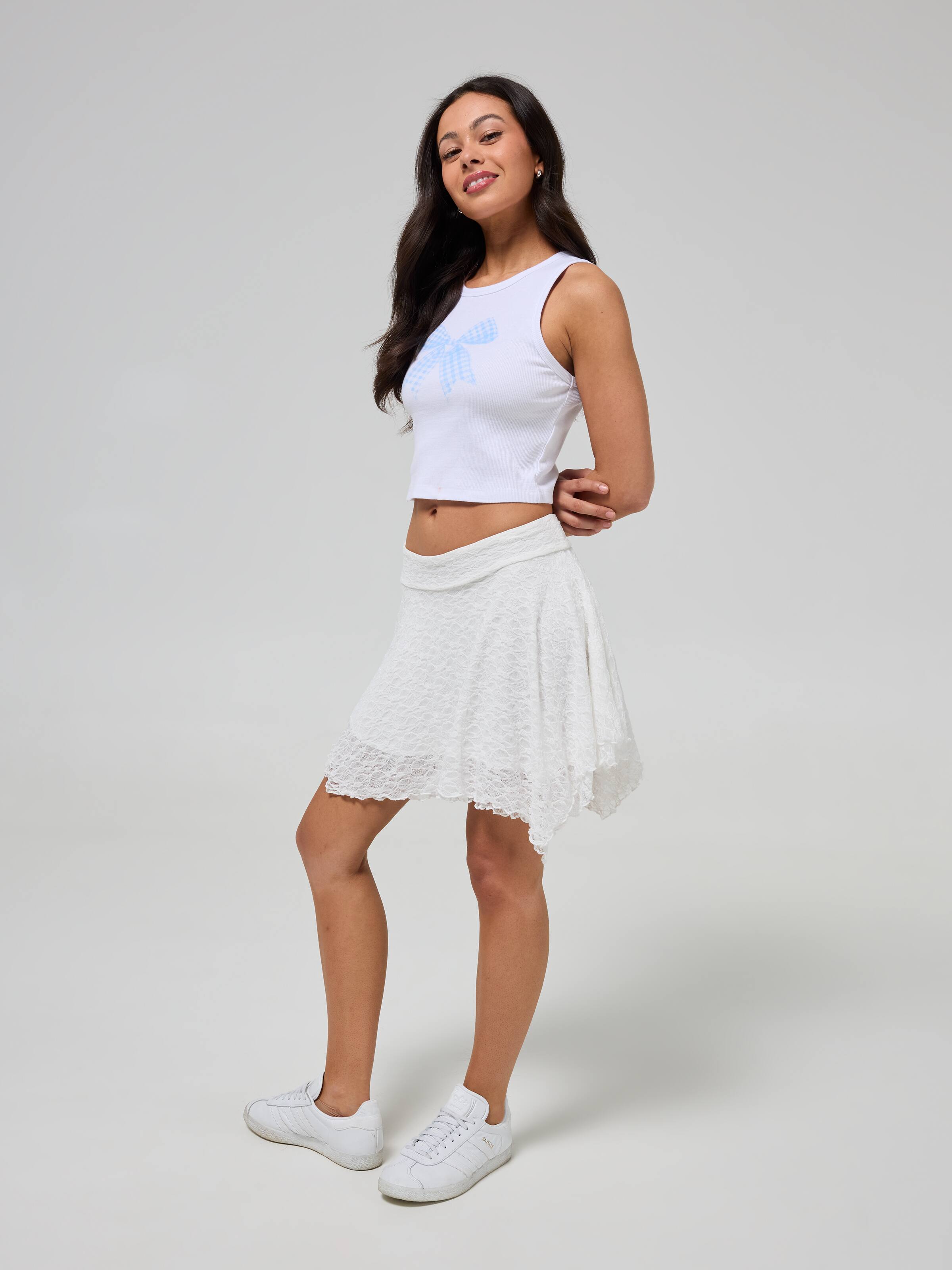 Gingham Bow Baby Tank