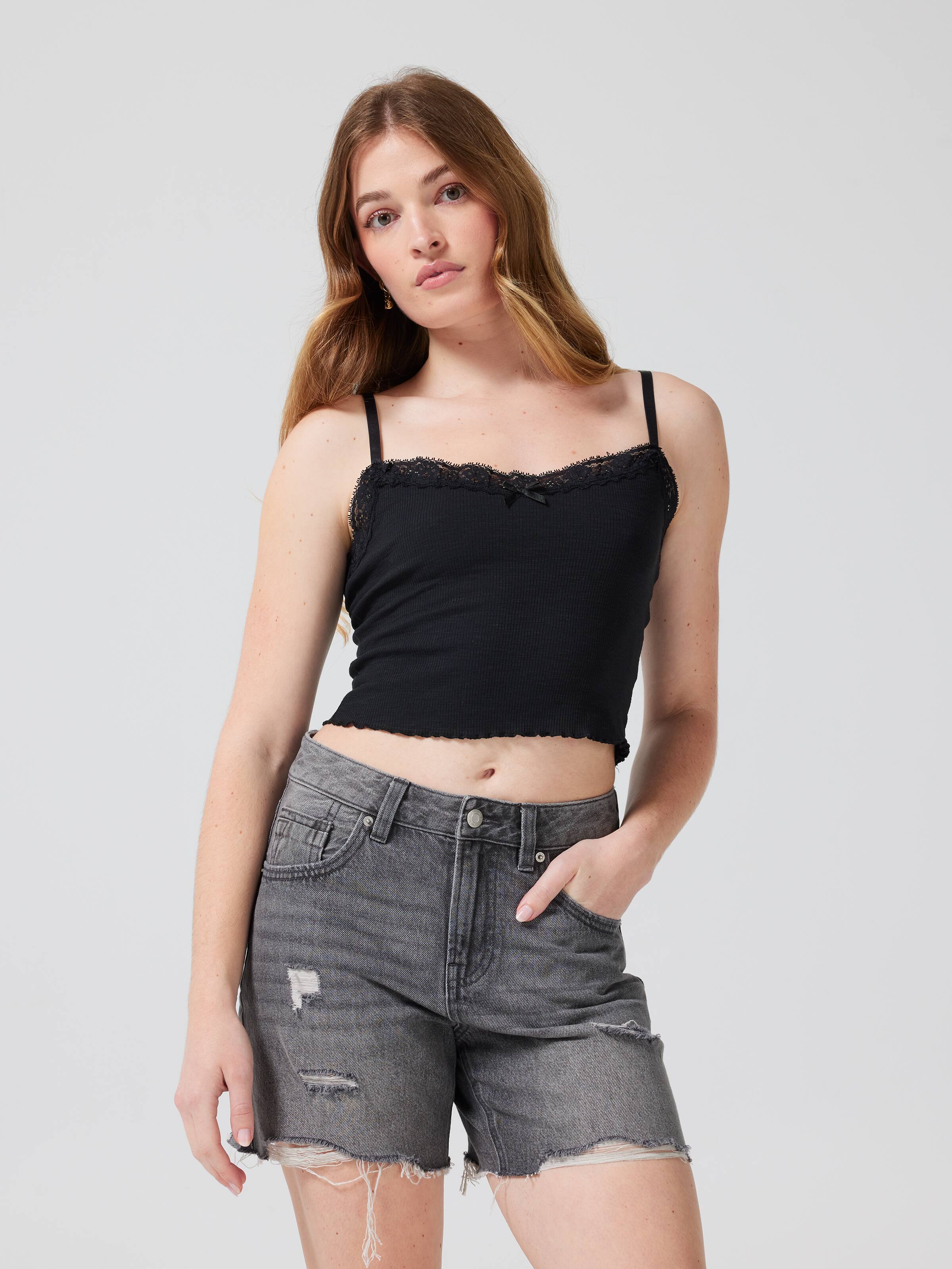 The Contrast Lace Cami
