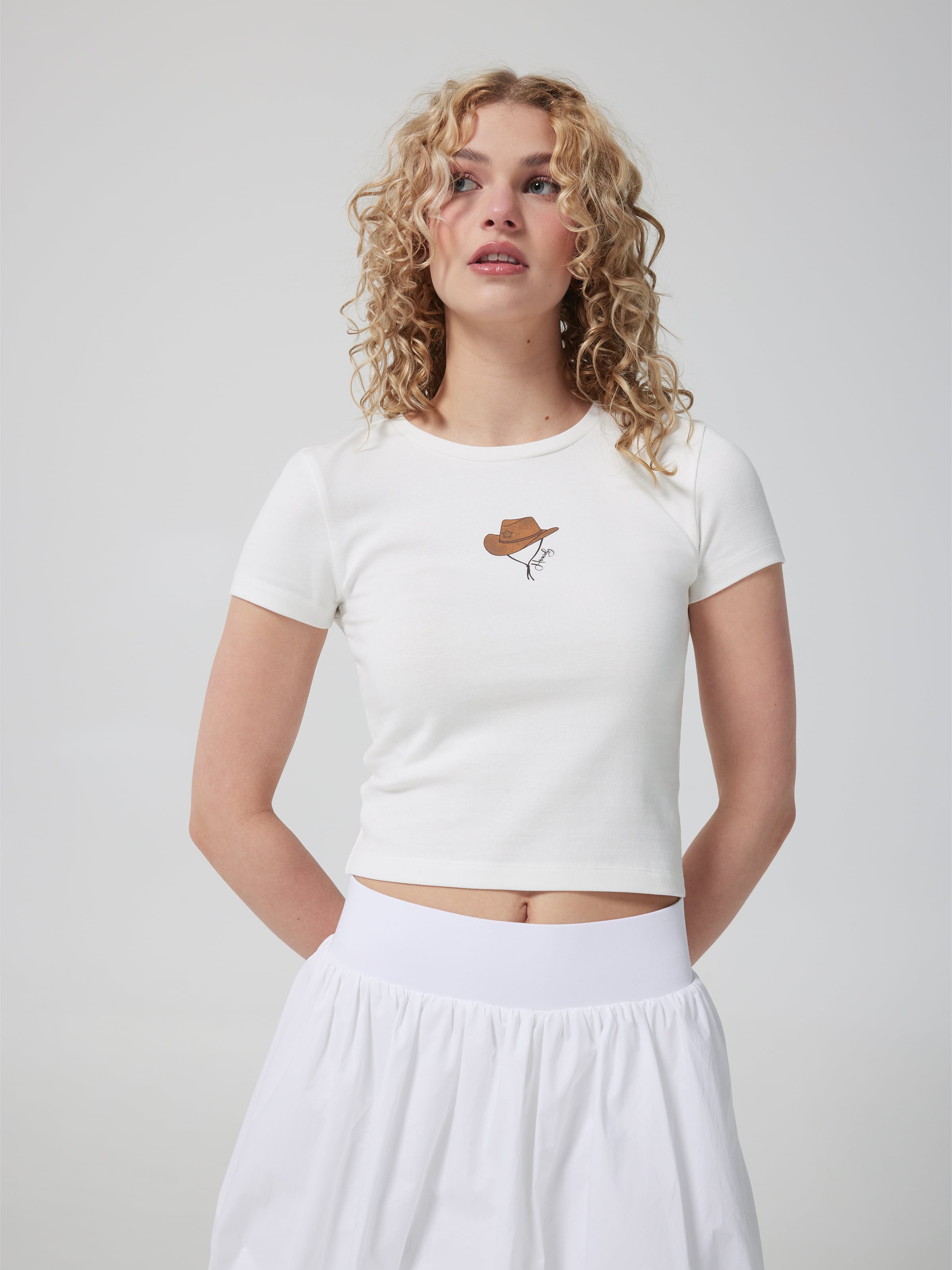 Howdy Hat Baby Tee