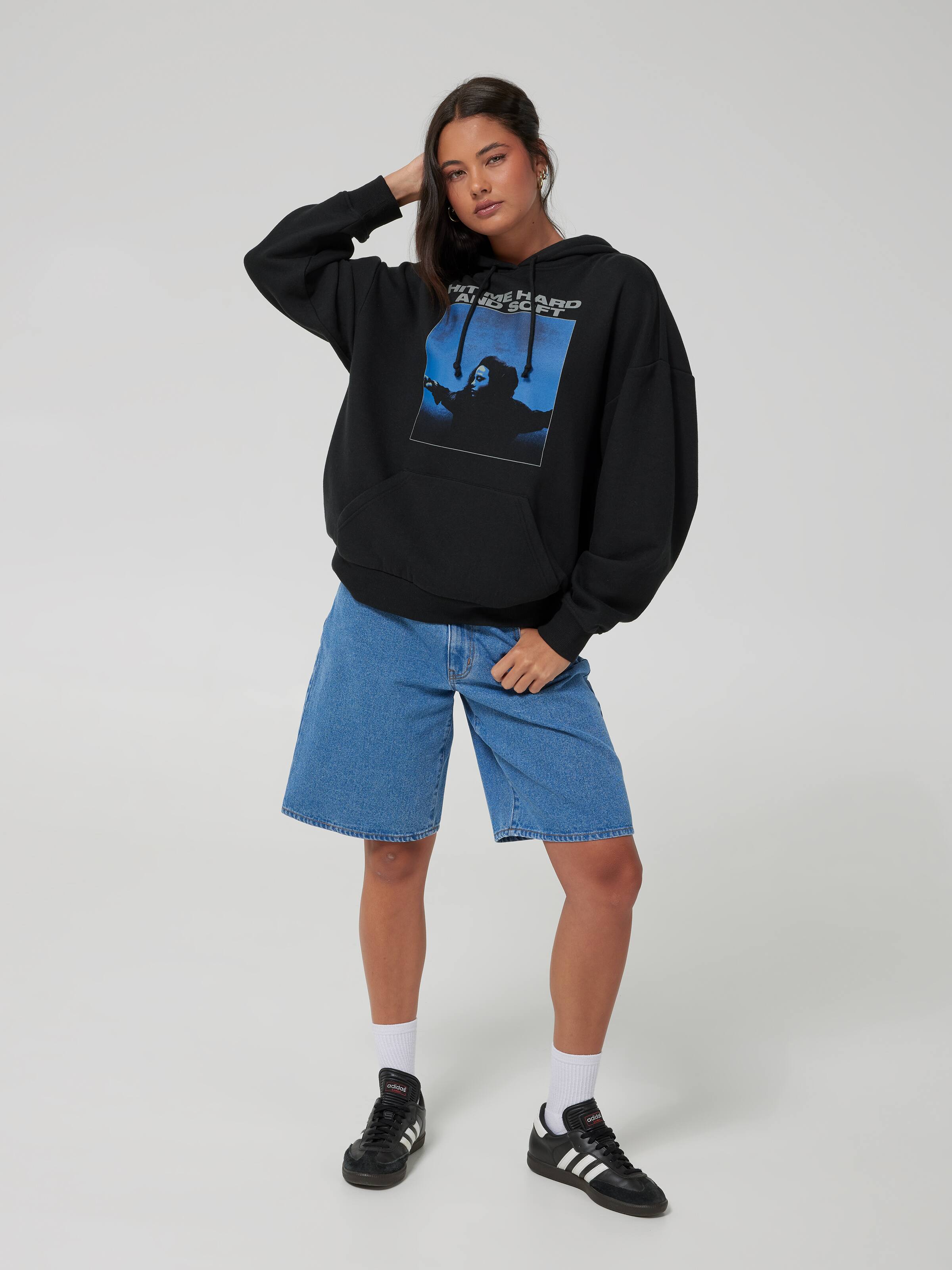 Billie Hit Me Hard & Soft Oversized Hoodie