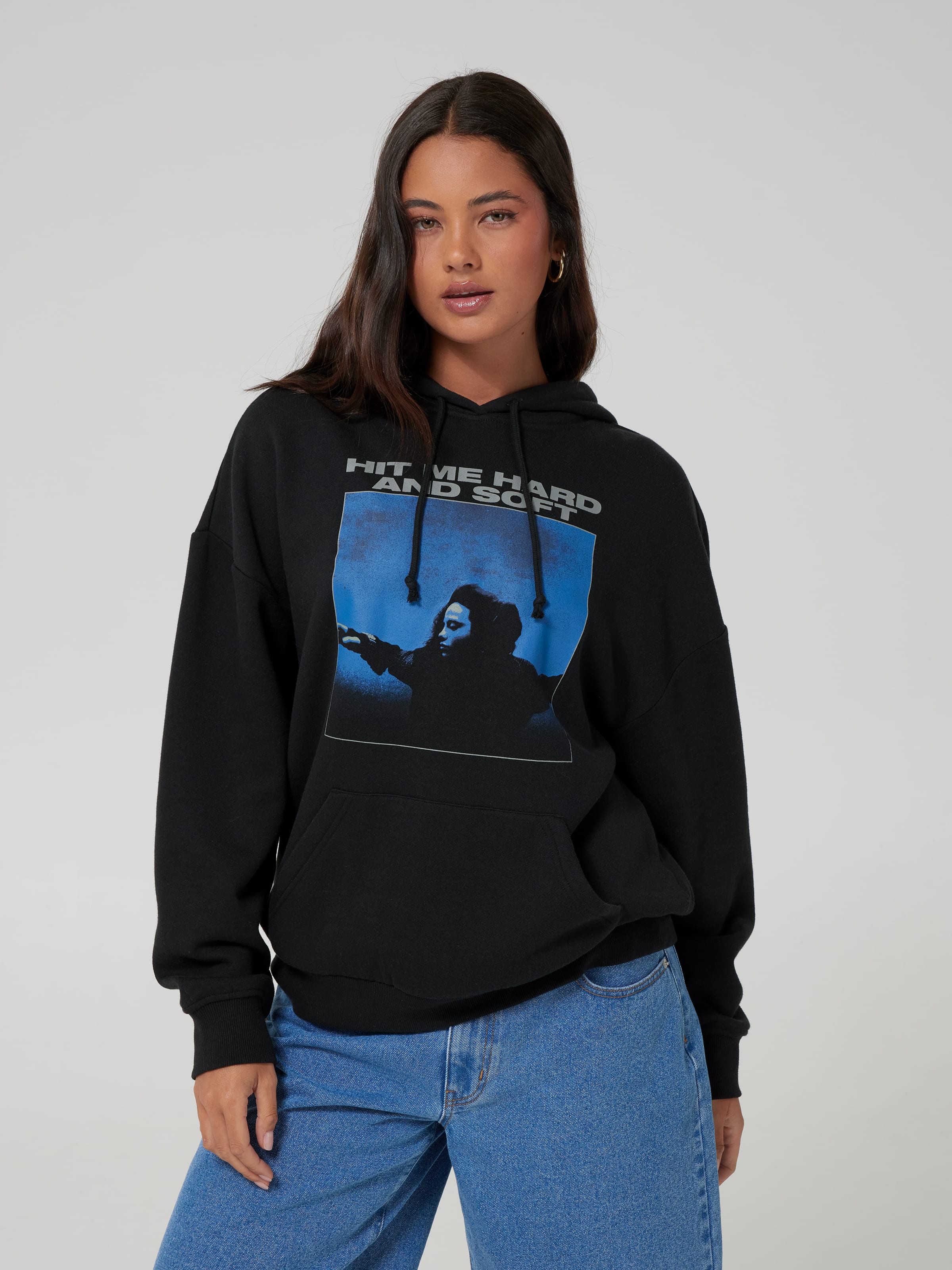 Billie Hit Me Hard & Soft Oversized Hoodie