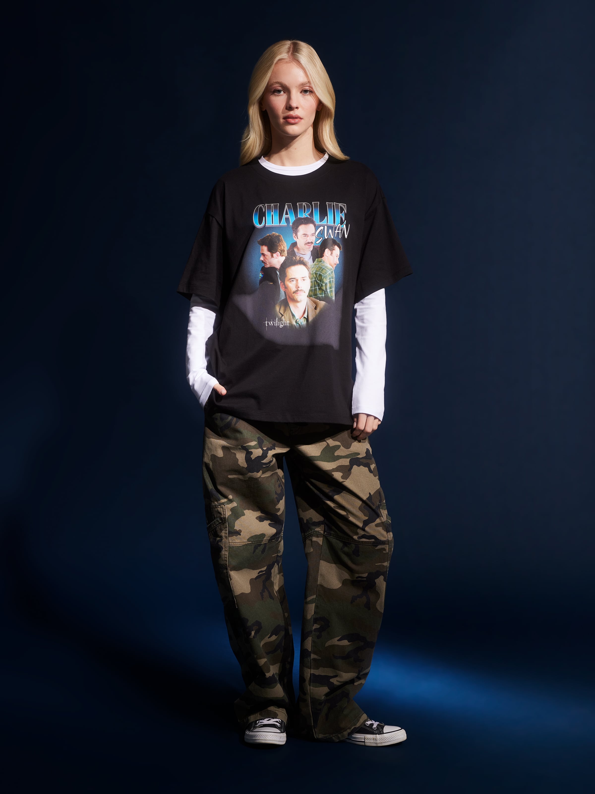 Twilight Charlie Swan Oversized Tee