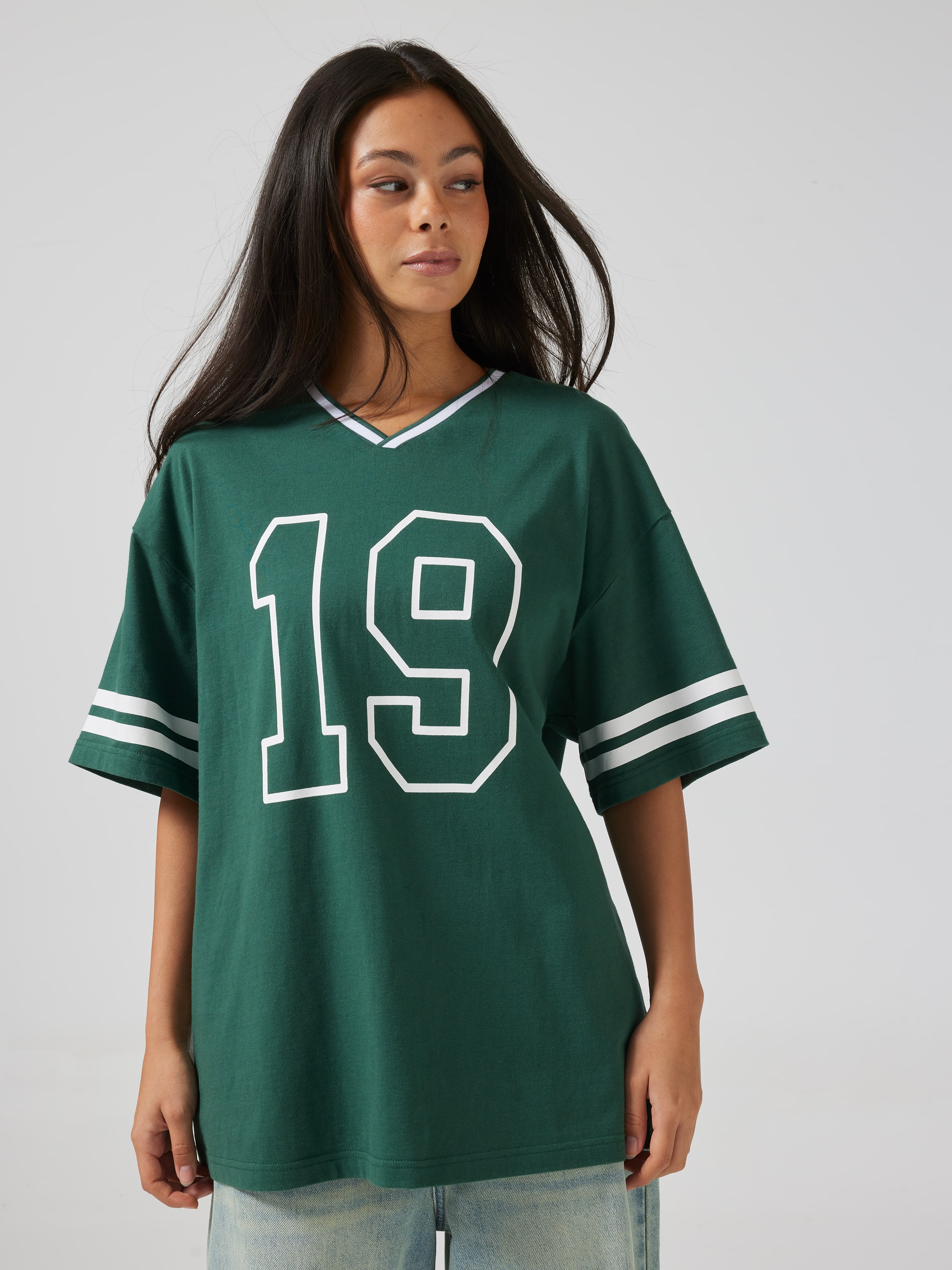 19 Jersey Oversized Tee