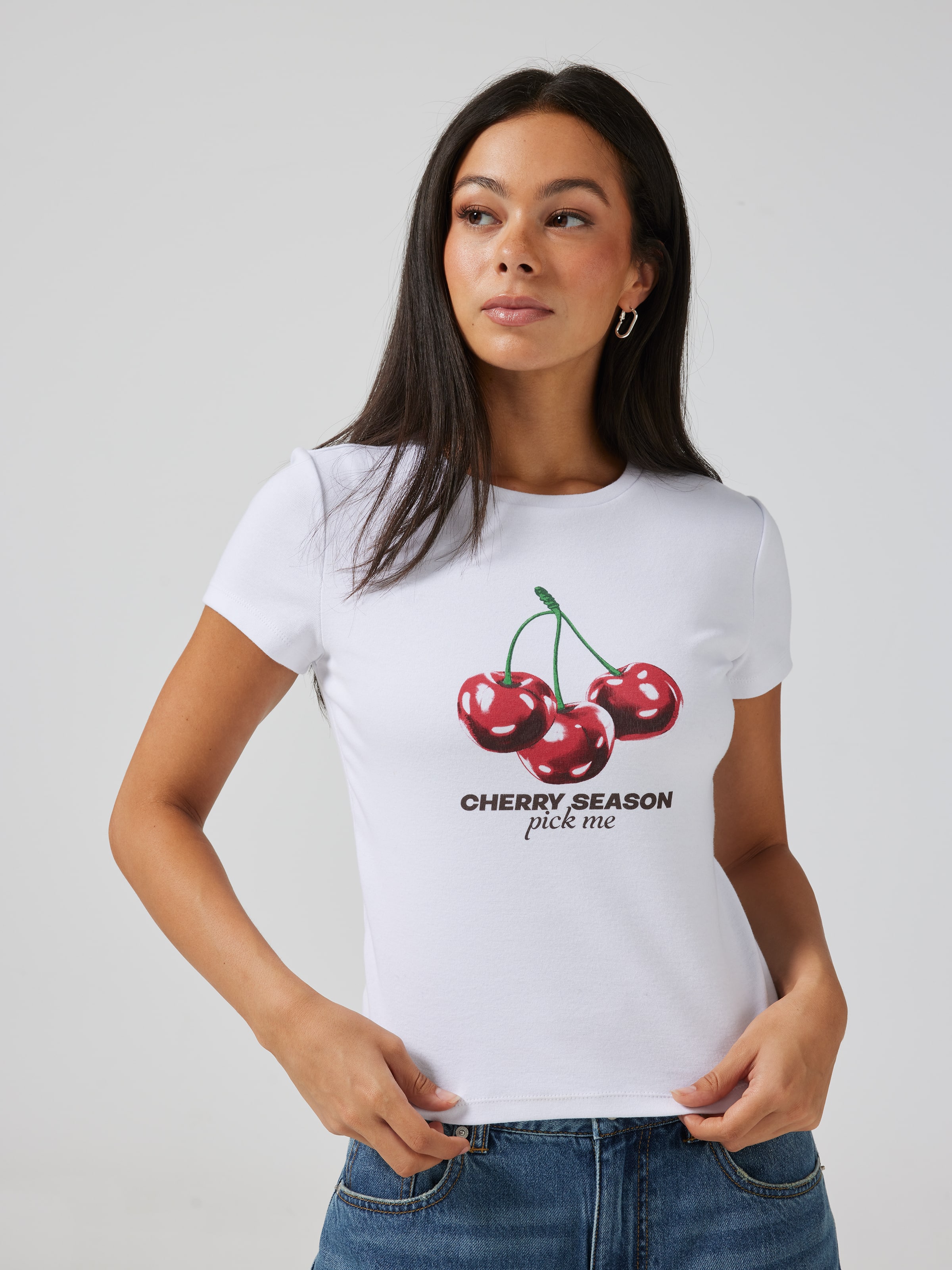 Cherry Season Baby Tee