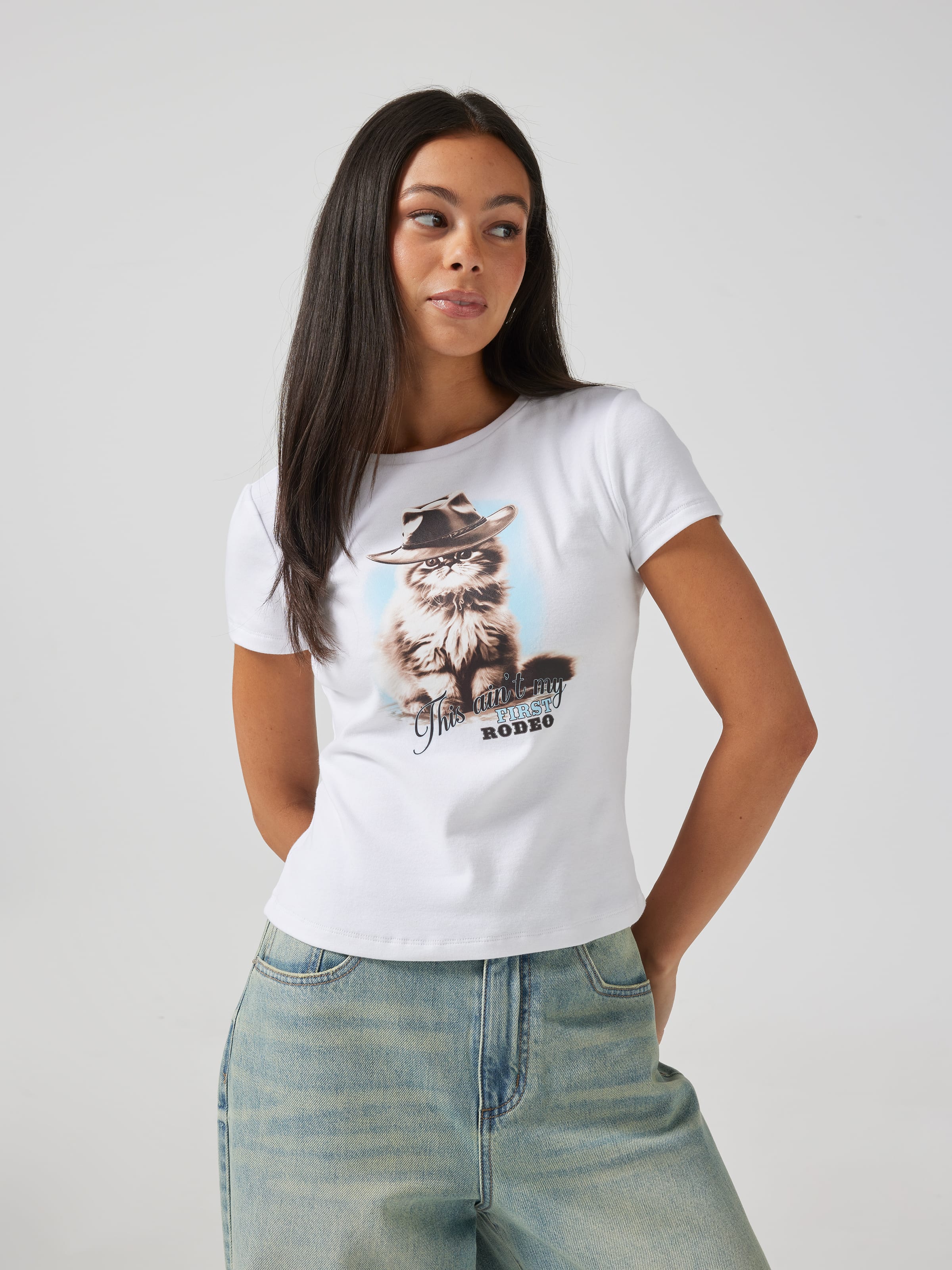 Cowboy Kitten Baby Tee