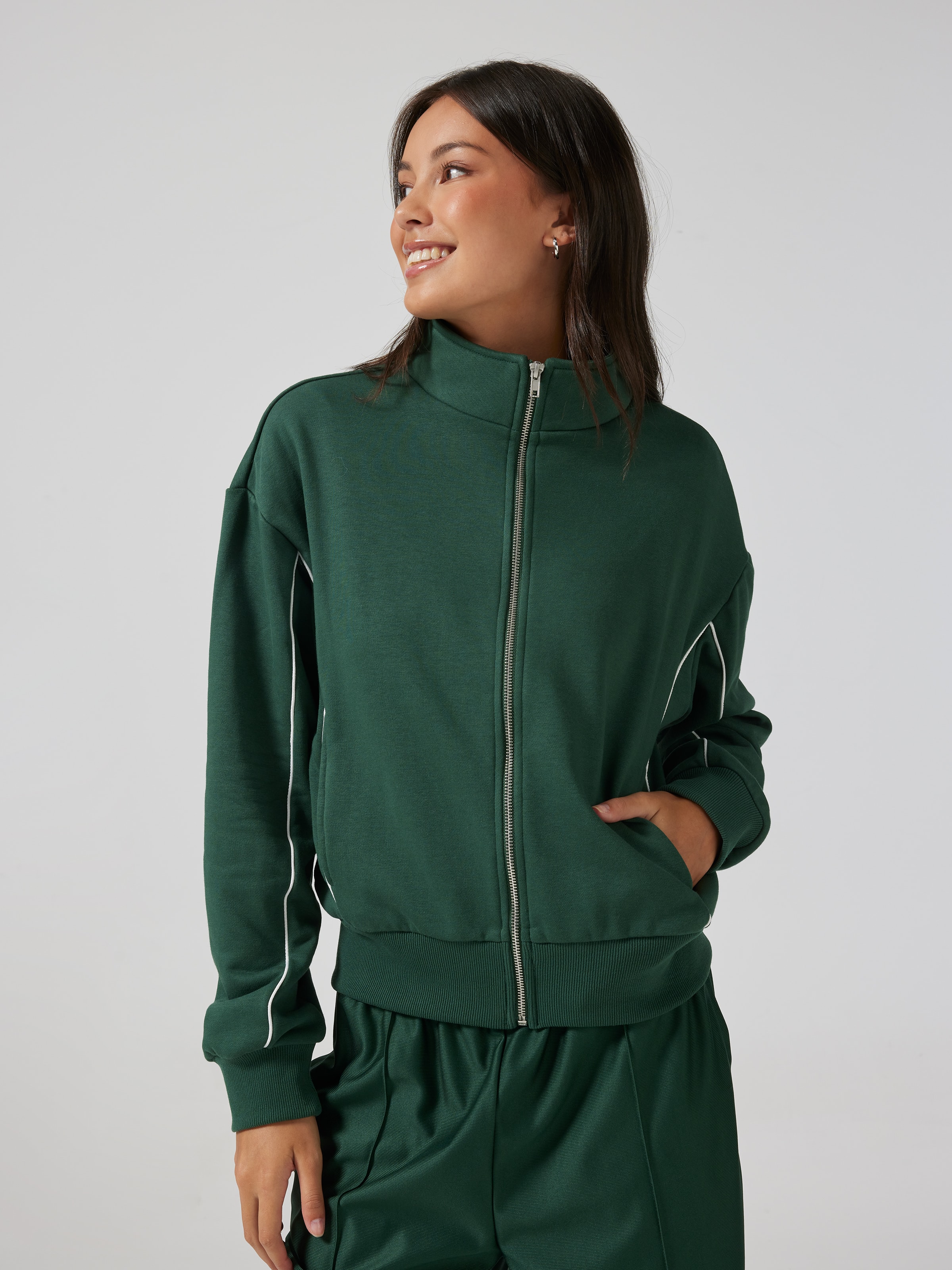 Piped Zip Up
