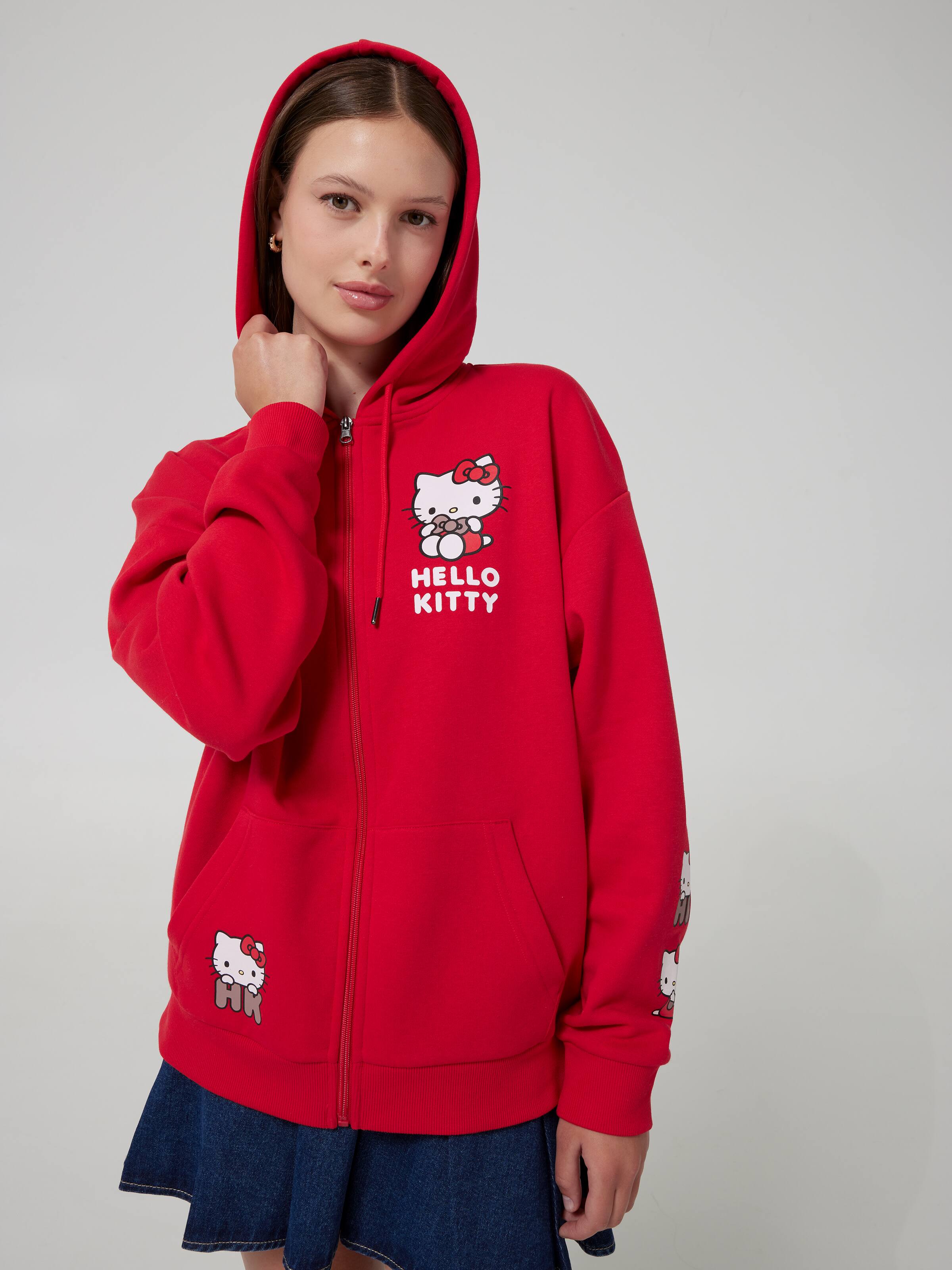 Hello Kitty Zip Up Hoodie