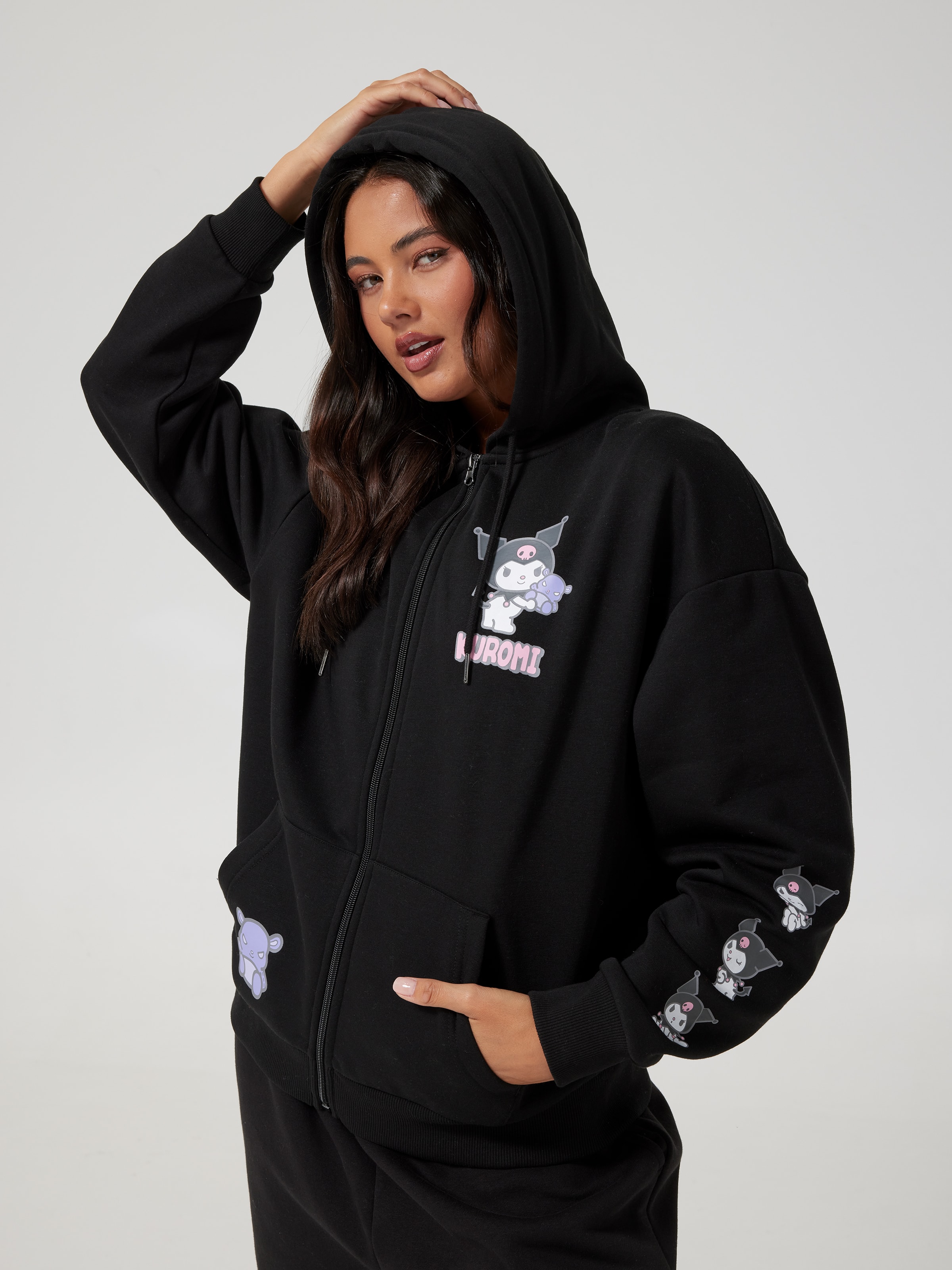 Kuromi Zip Up Hoodie
